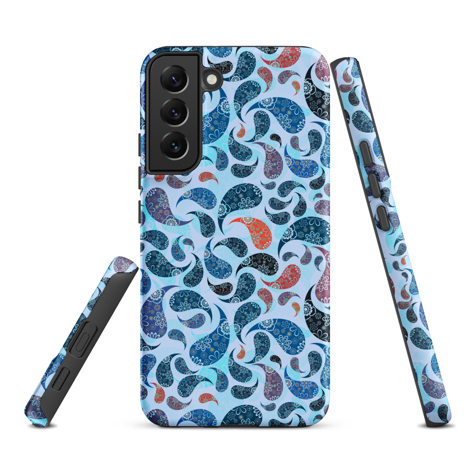 Tough case for Samsung®- Paisley Blue