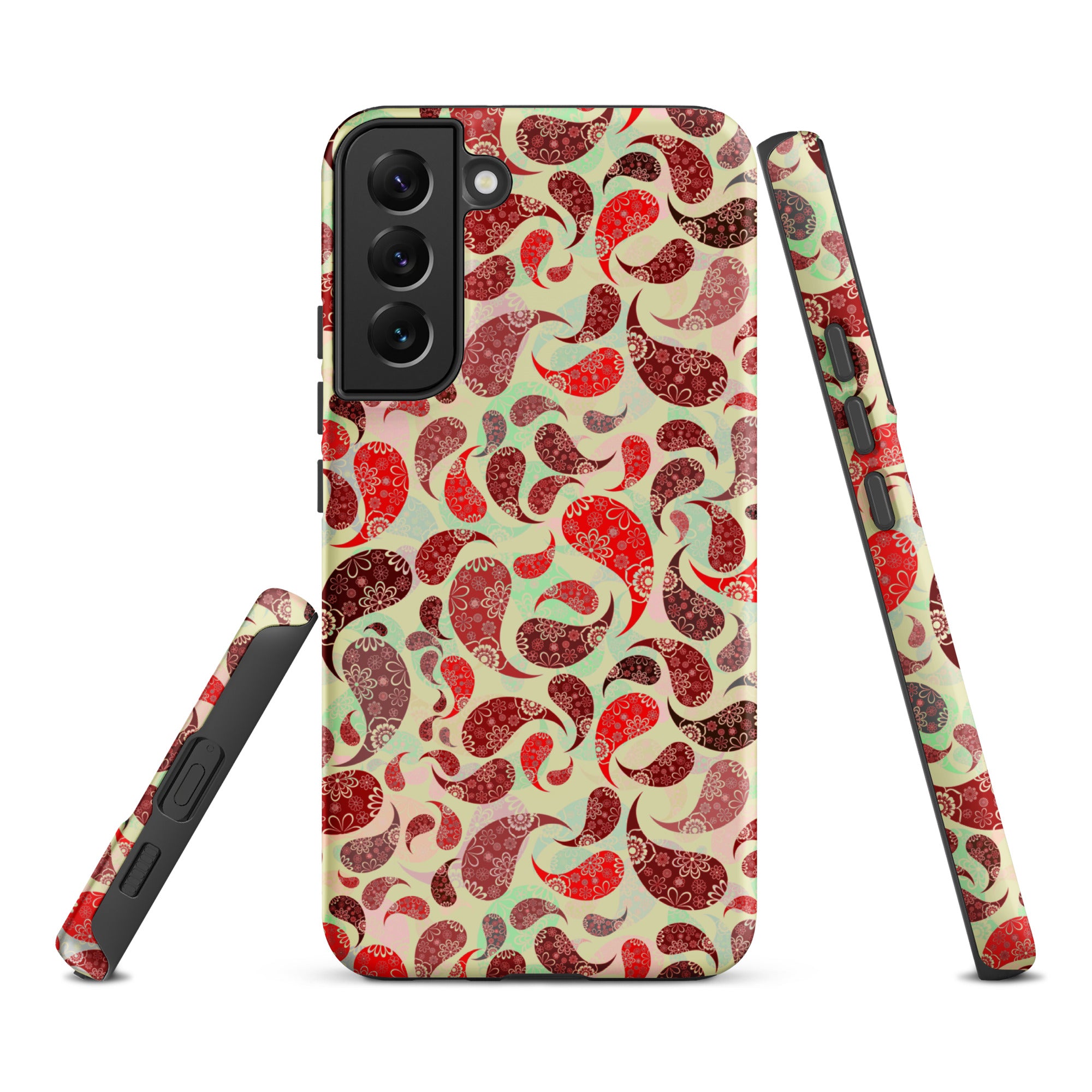 Tough case for Samsung®- Paisley Red