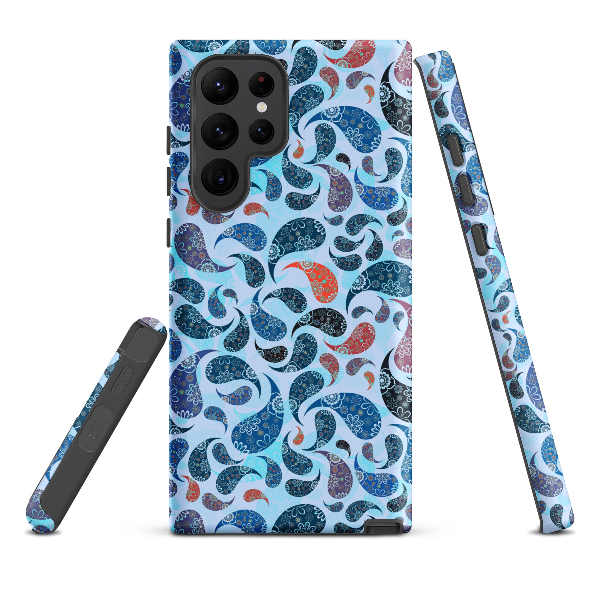 Tough case for Samsung®- Paisley Blue