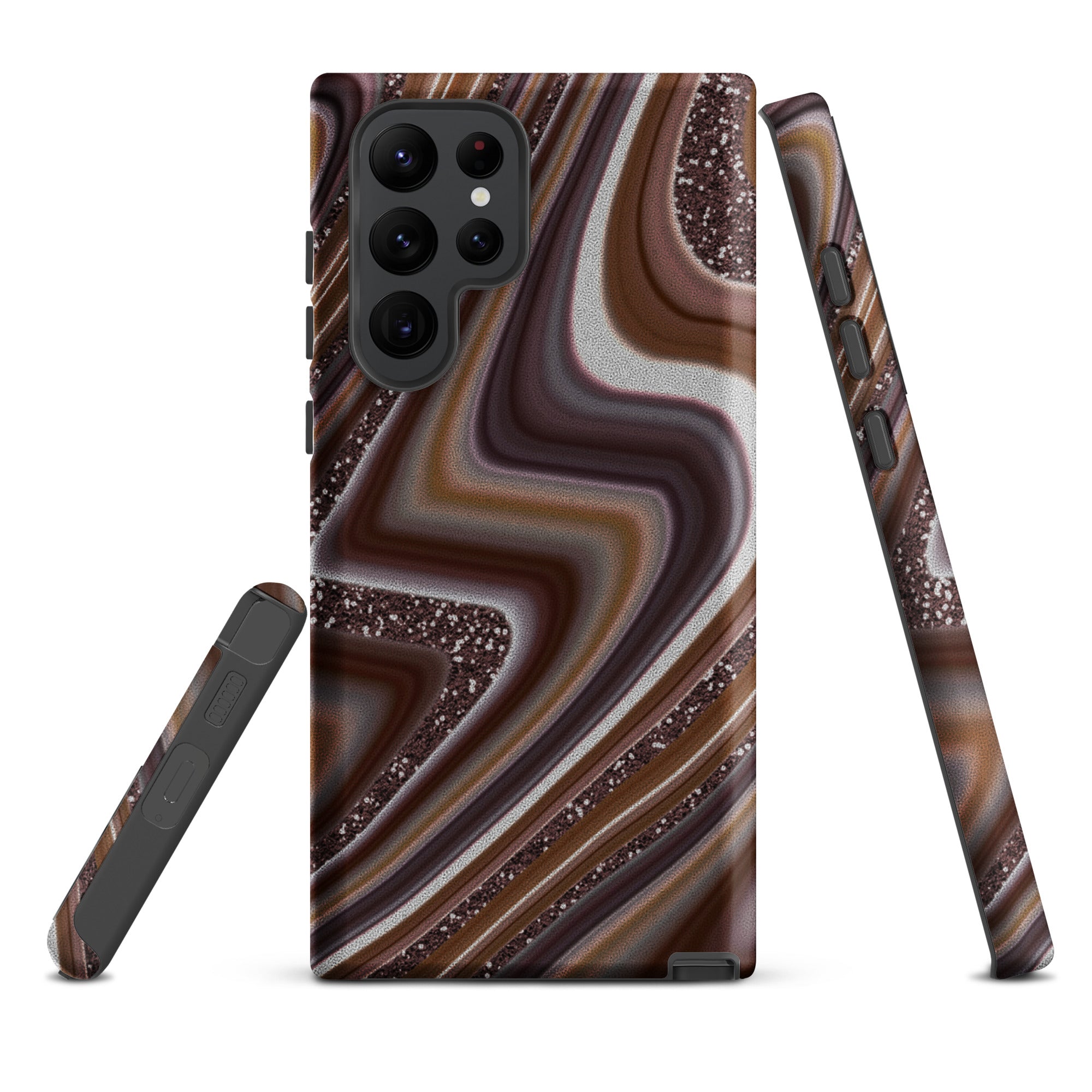 Tough case for Samsung®- Abstract Leather