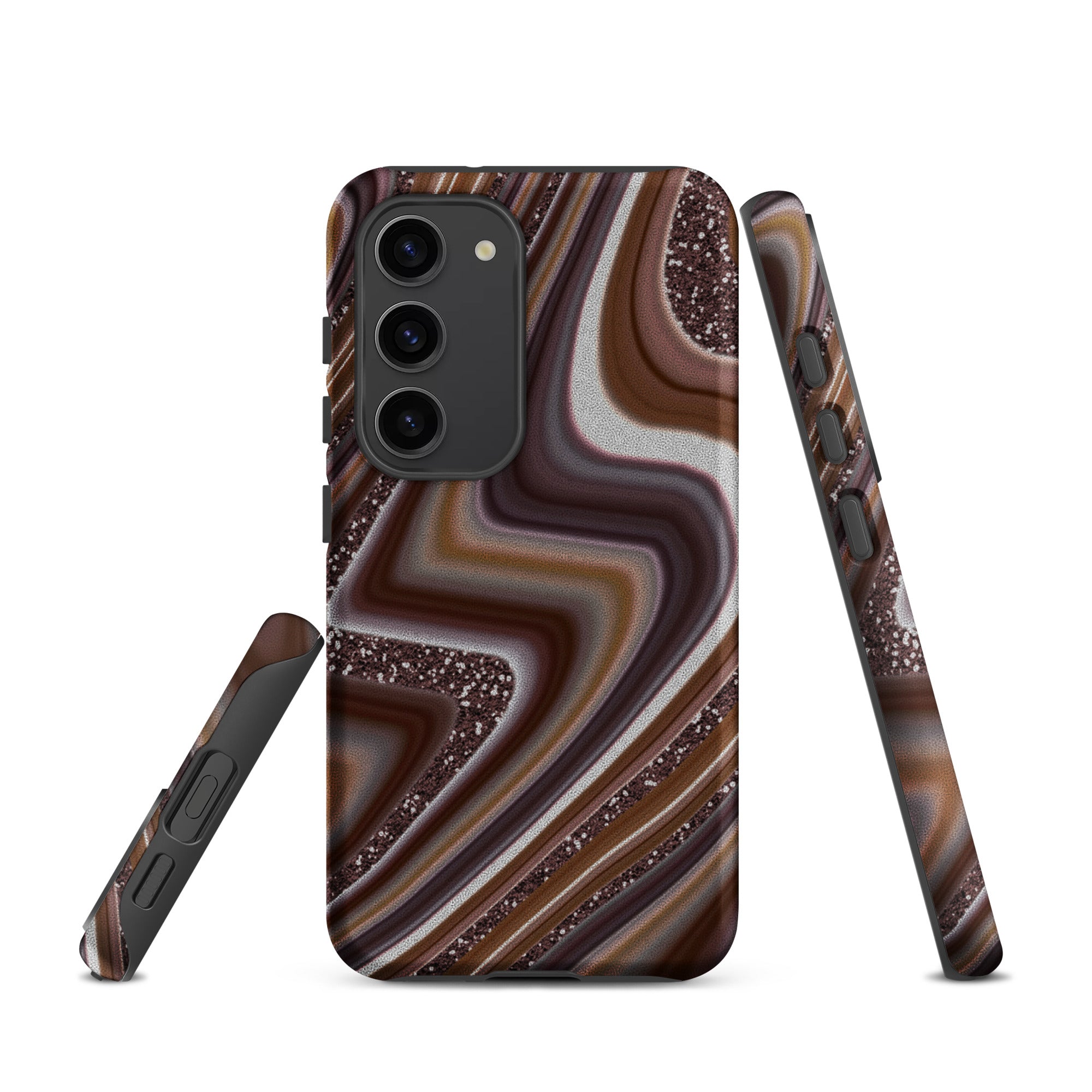 Tough case for Samsung®- Abstract Leather