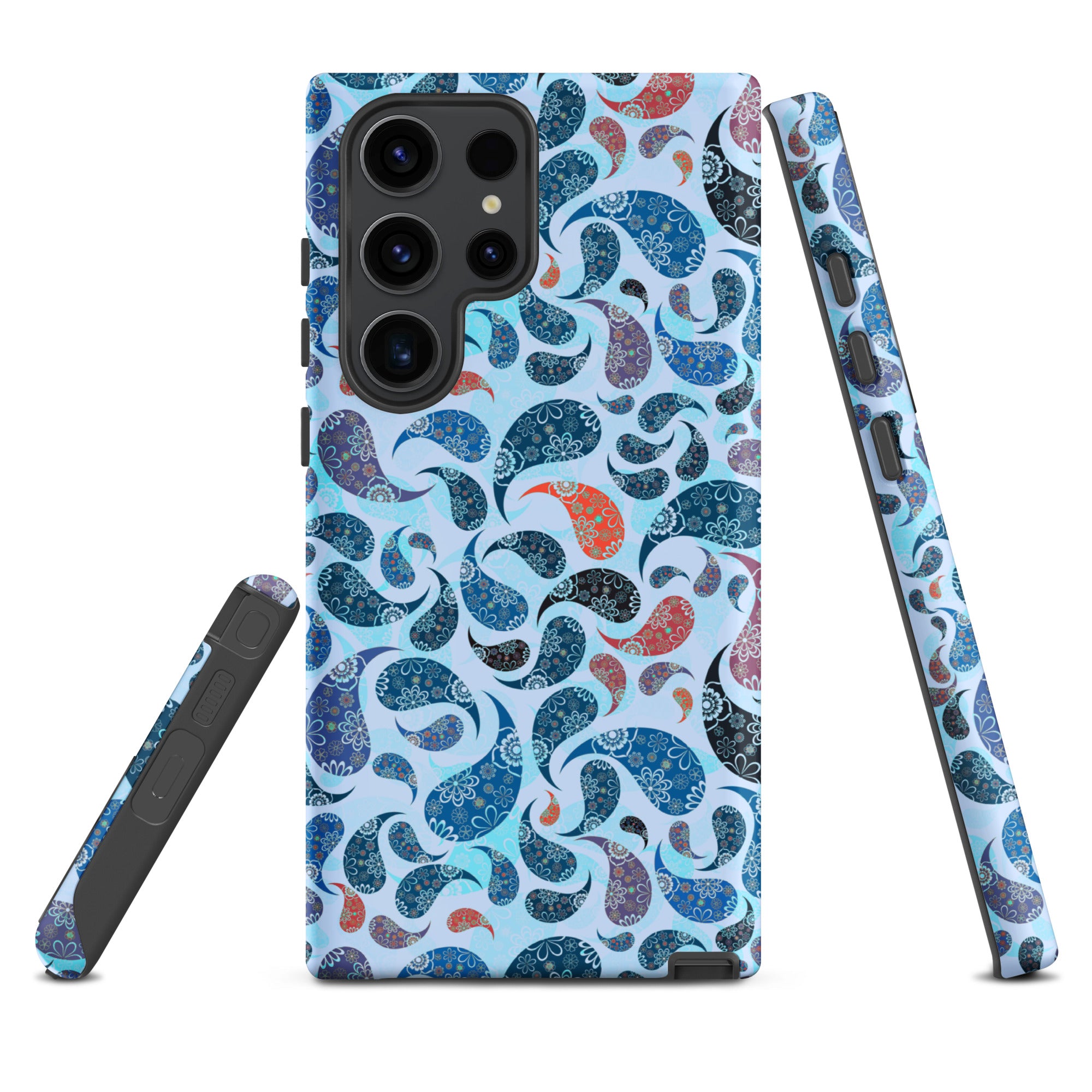 Tough case for Samsung®- Paisley Blue