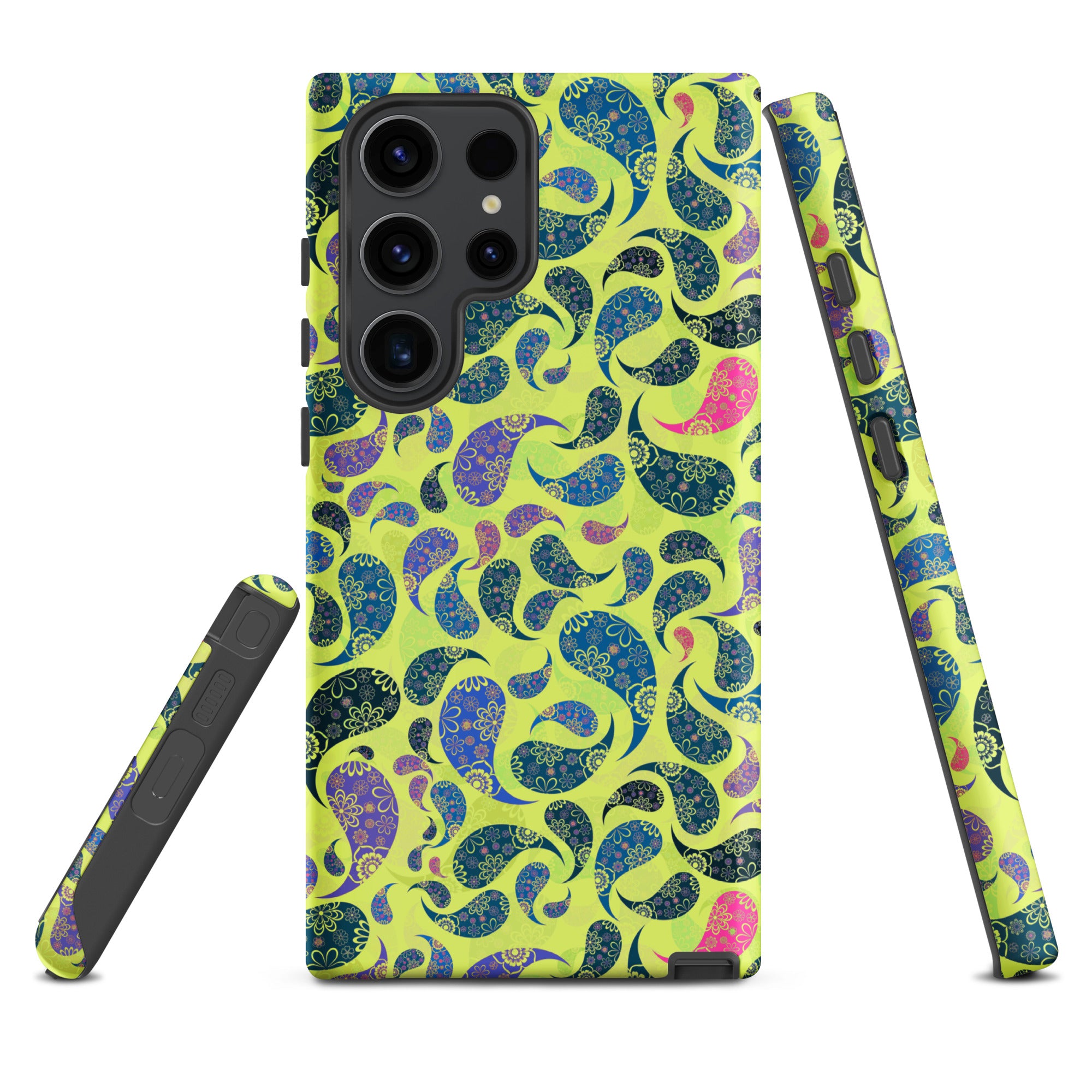 Tough case for Samsung®- Paisley Yellow