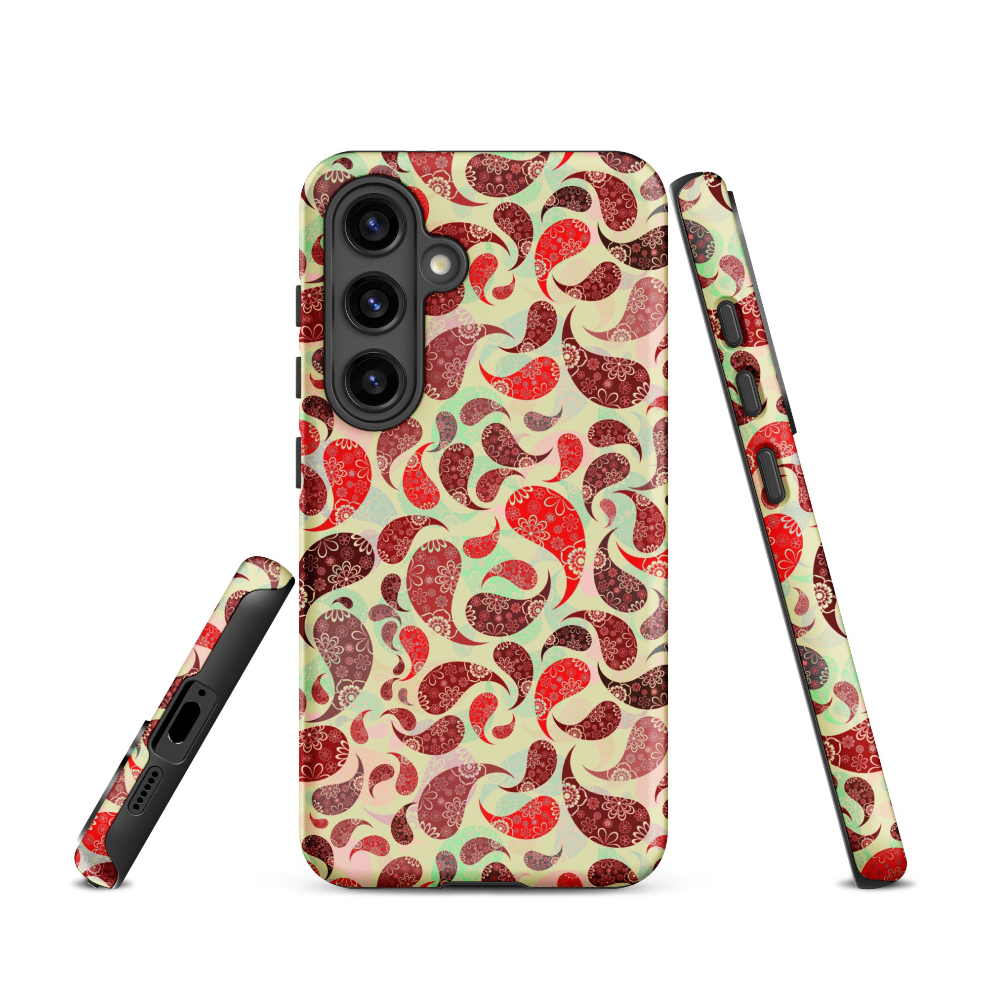 Tough case for Samsung®- Paisley Red