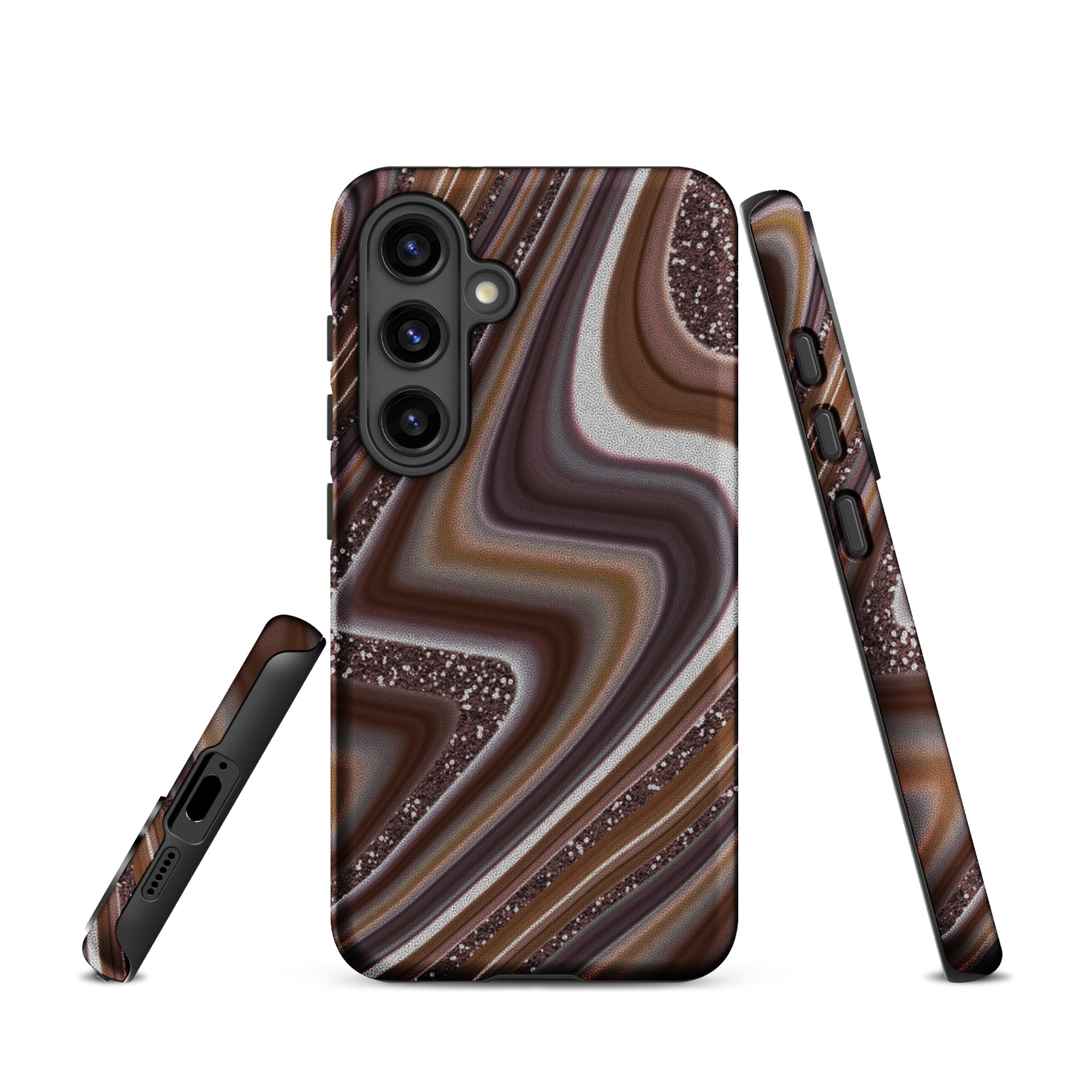 Tough case for Samsung®- Abstract Leather