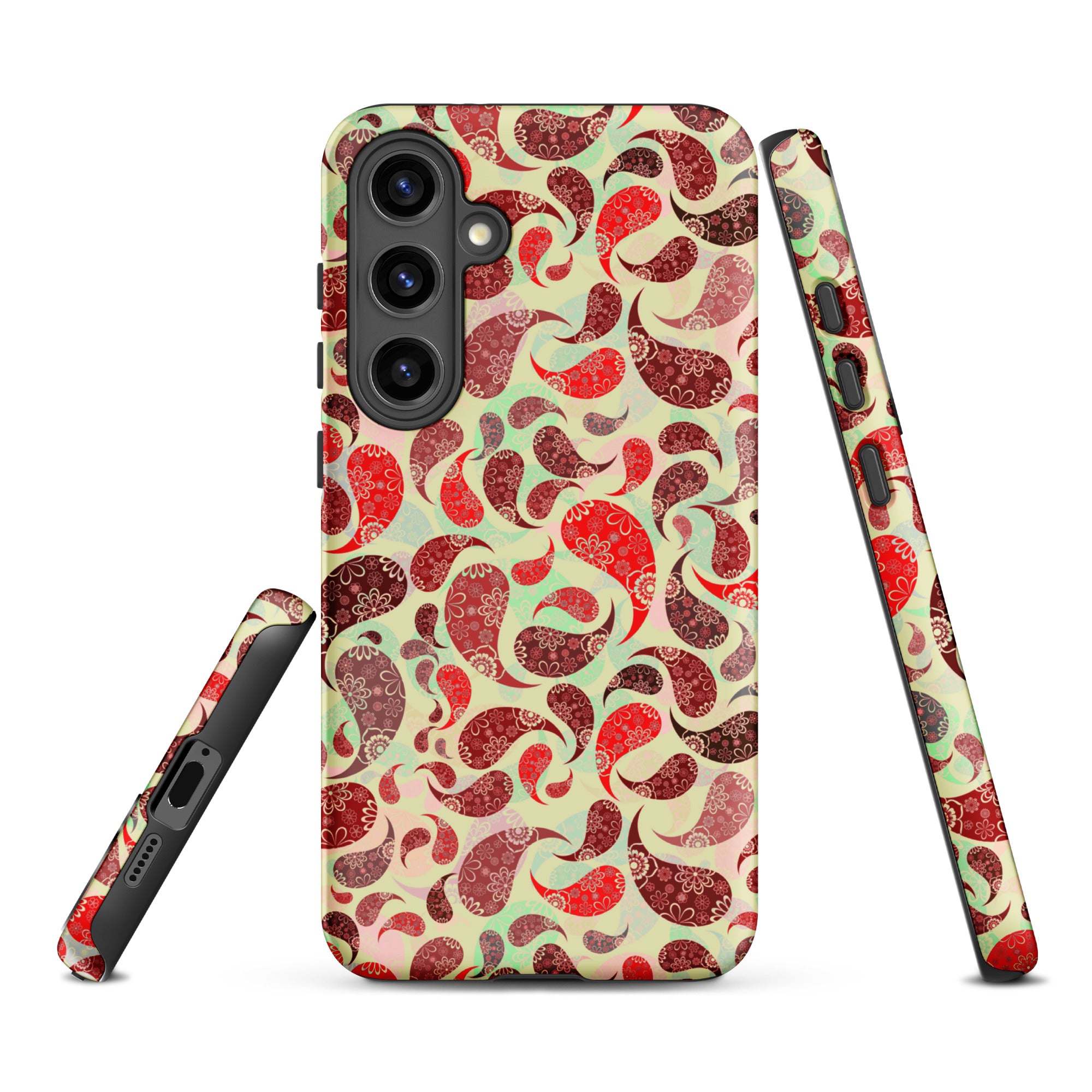 Tough case for Samsung®- Paisley Red