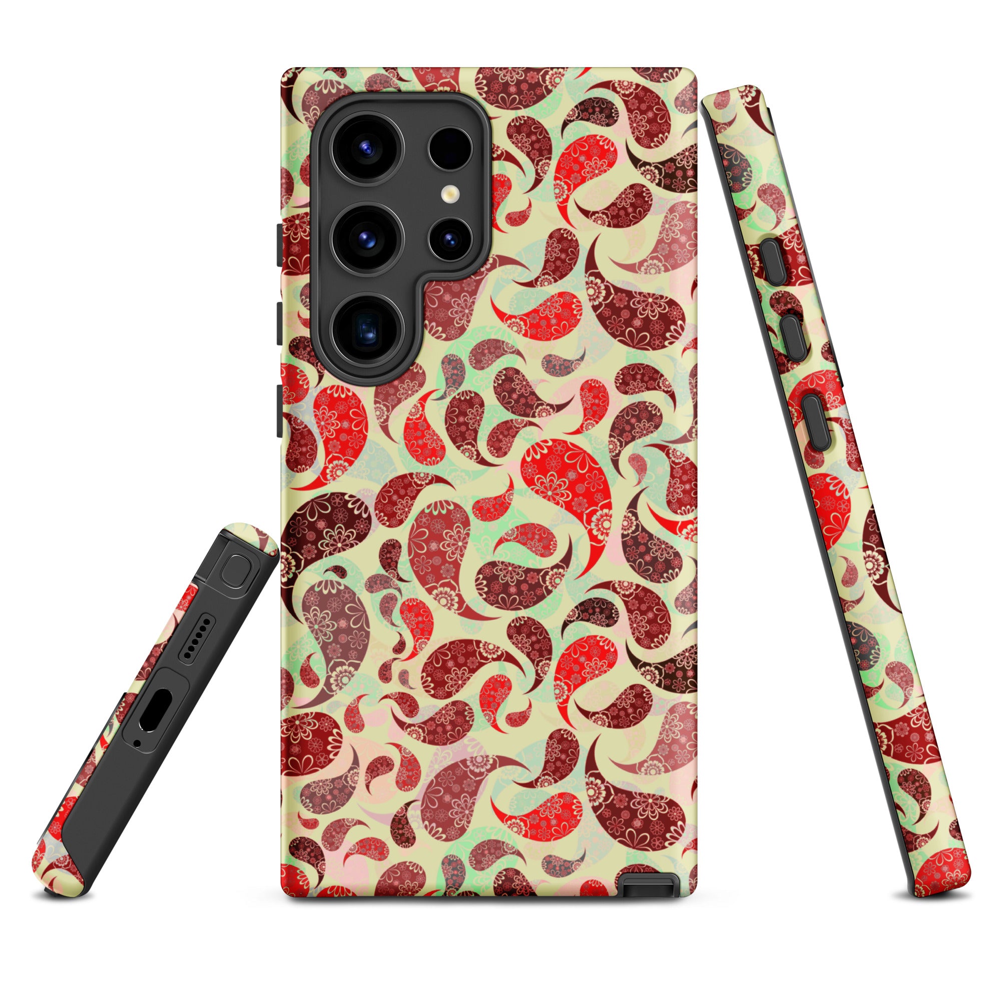 Tough case for Samsung®- Paisley Red