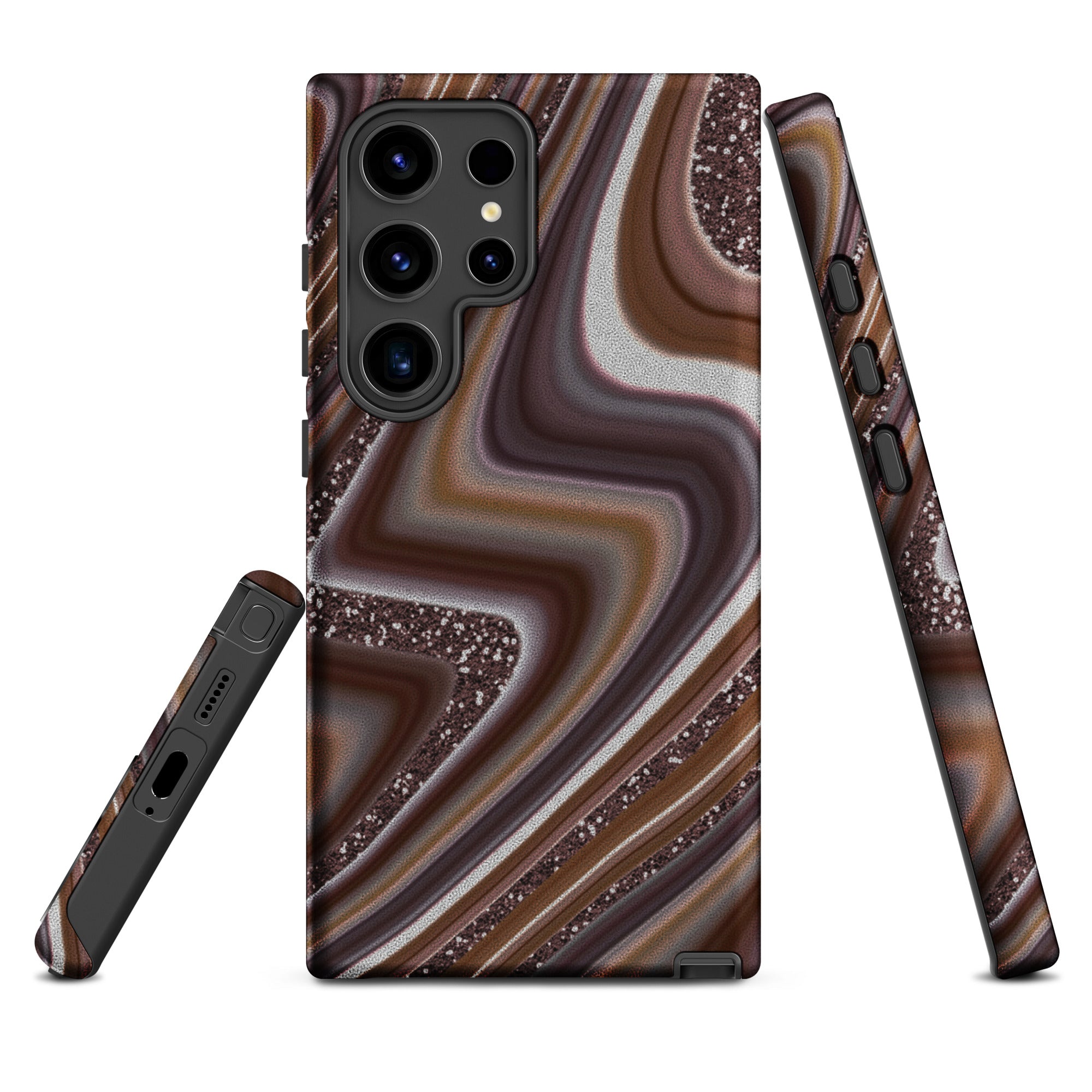 Tough case for Samsung®- Abstract Leather