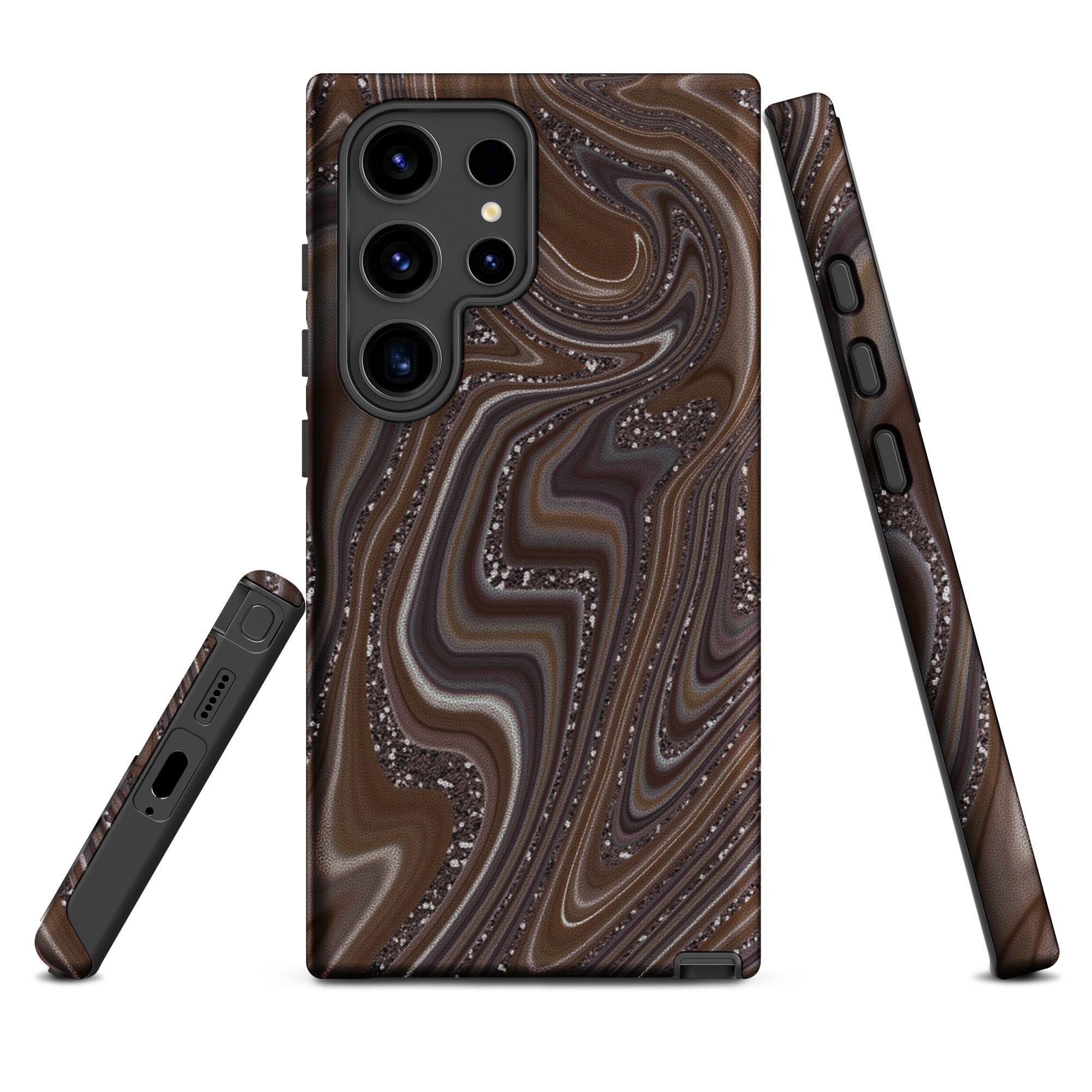 Tough case for Samsung®- Abstract Leather