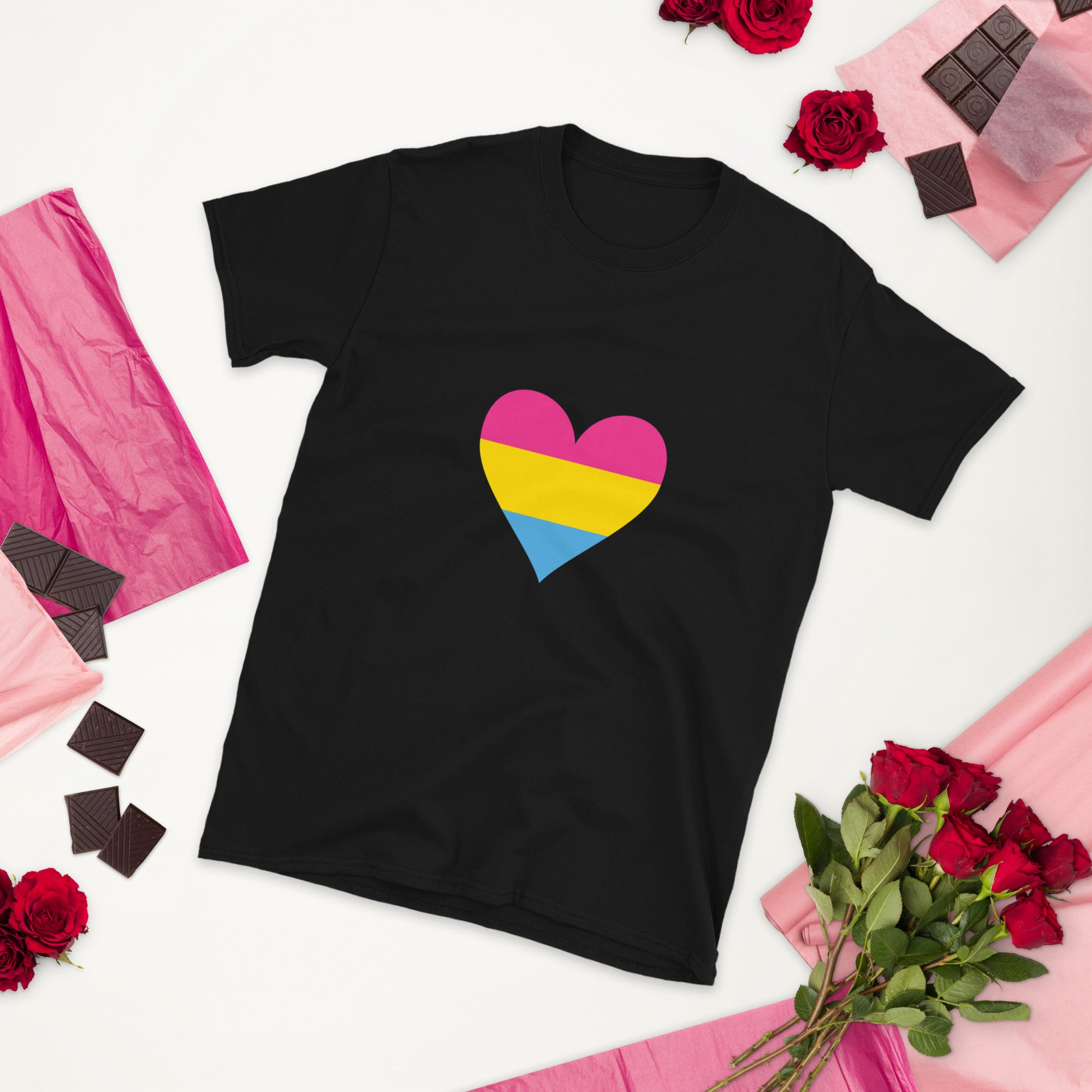 Short-Sleeve Unisex T-Shirt-Pansexual Heart