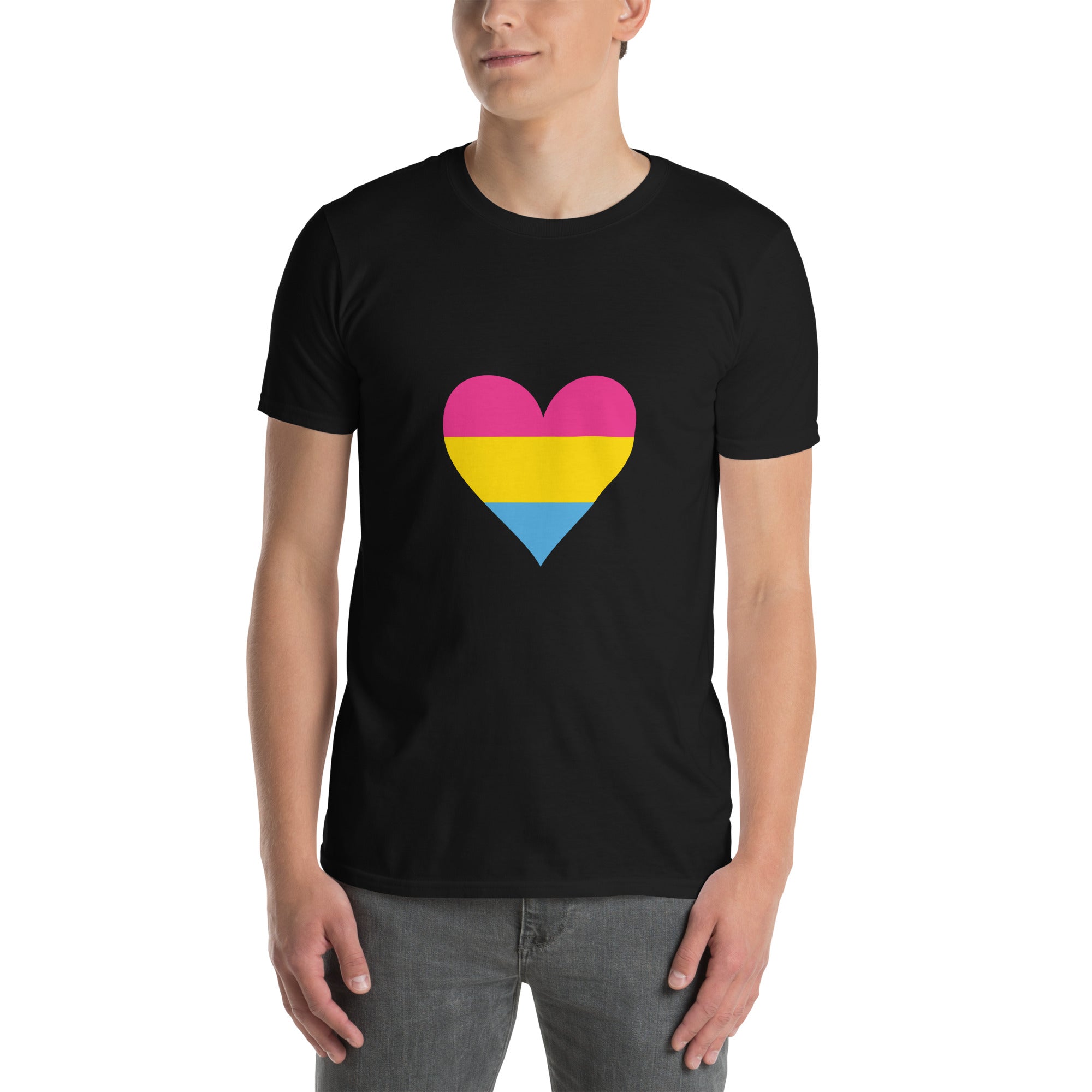 Short-Sleeve Unisex T-Shirt-Pansexual Heart