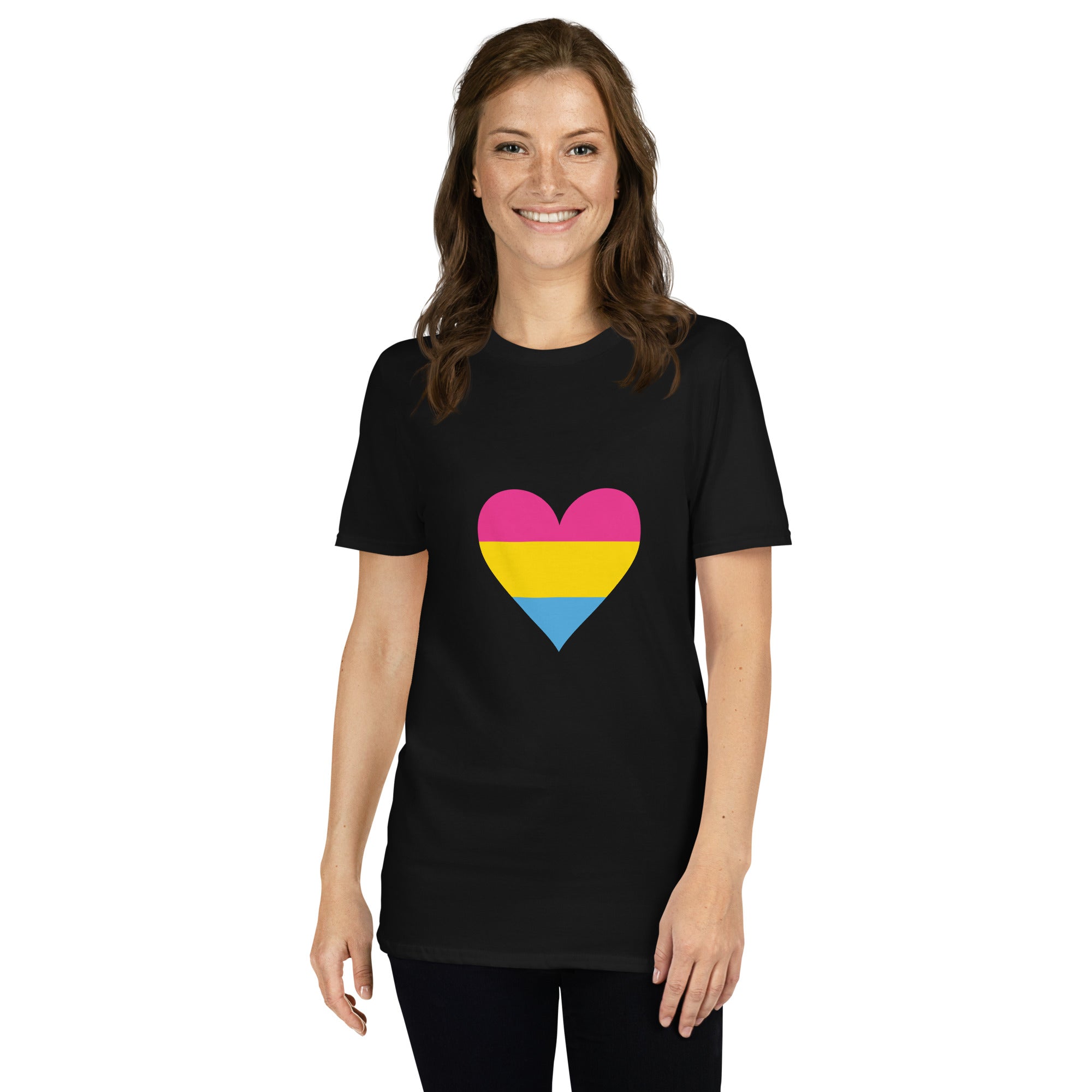 Short-Sleeve Unisex T-Shirt-Pansexual Heart