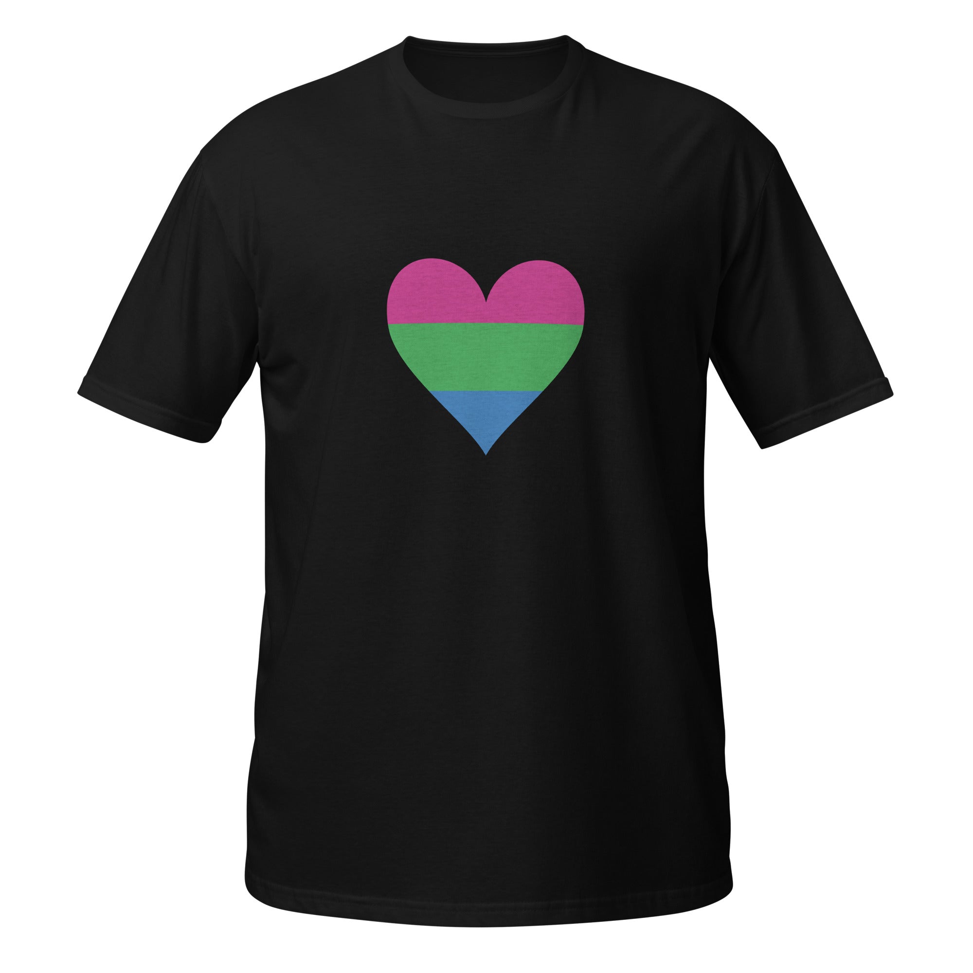 Short-Sleeve Unisex T-Shirt-Polysexual Heart