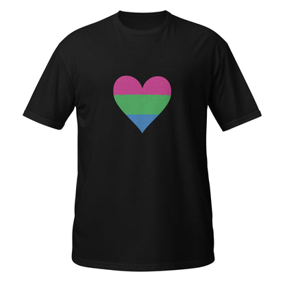 Short-Sleeve Unisex T-Shirt-Polysexual Heart