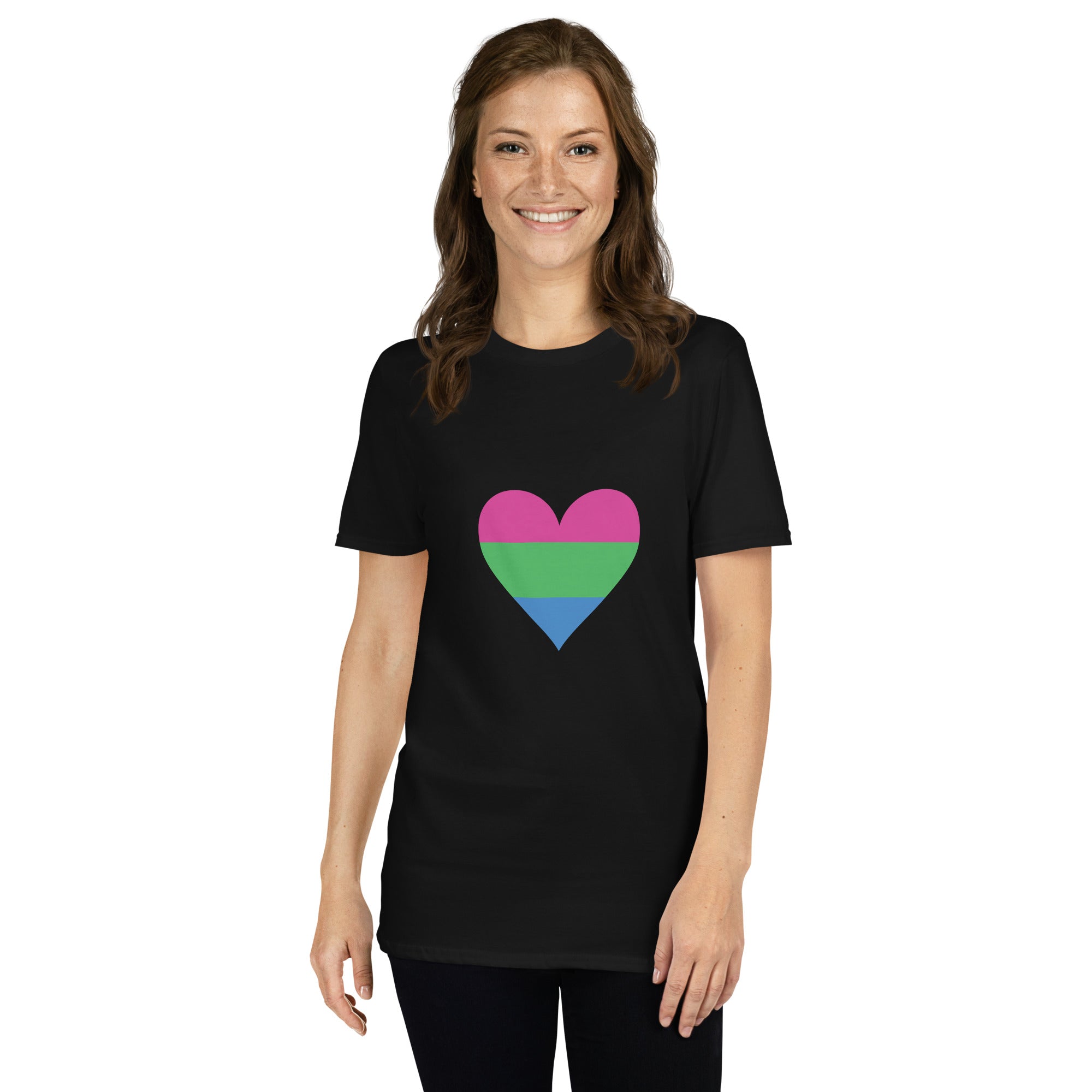 Short-Sleeve Unisex T-Shirt-Polysexual Heart