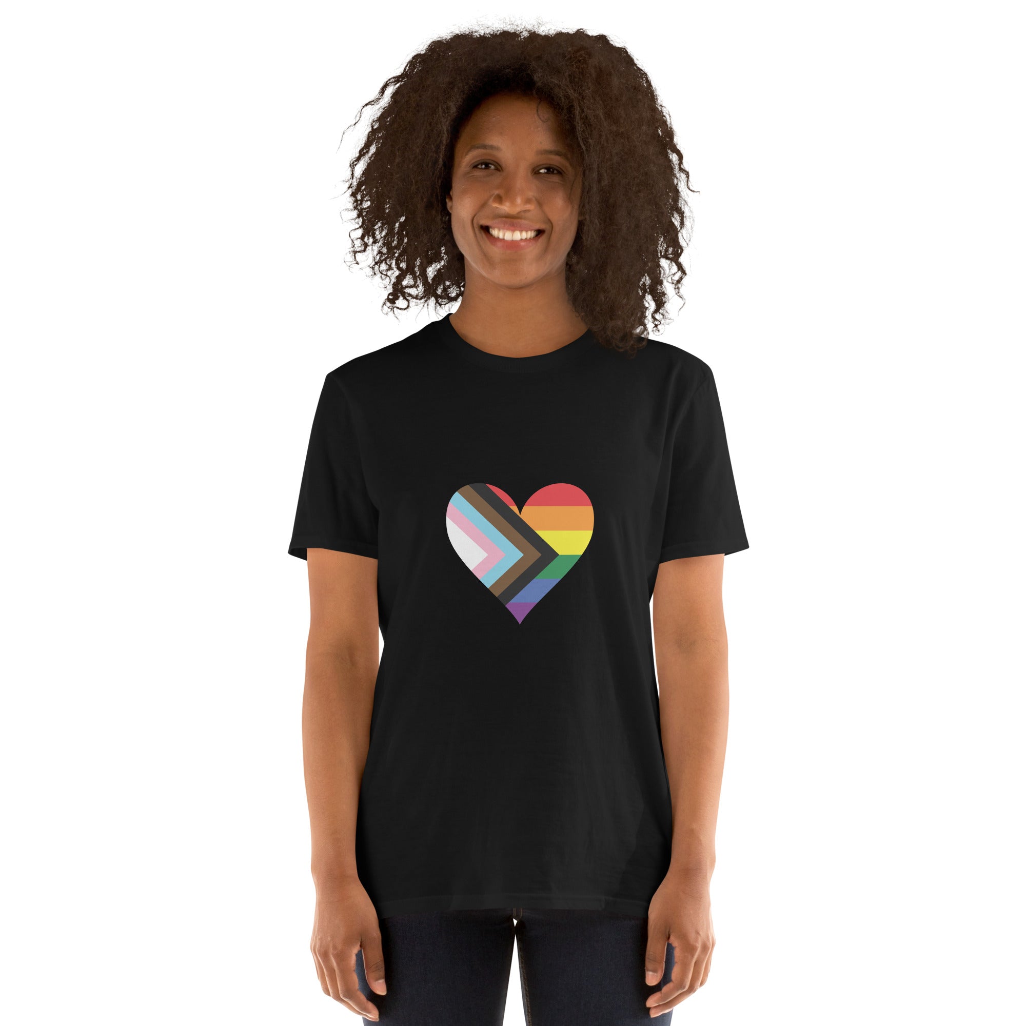 Short-Sleeve Unisex T-Shirt-Progress Pride Heart