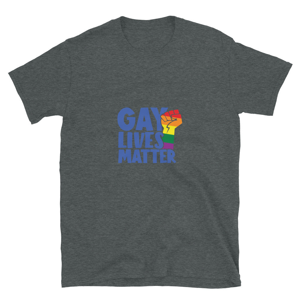 Short-Sleeve Unisex T-Shirt- Gay lives matter