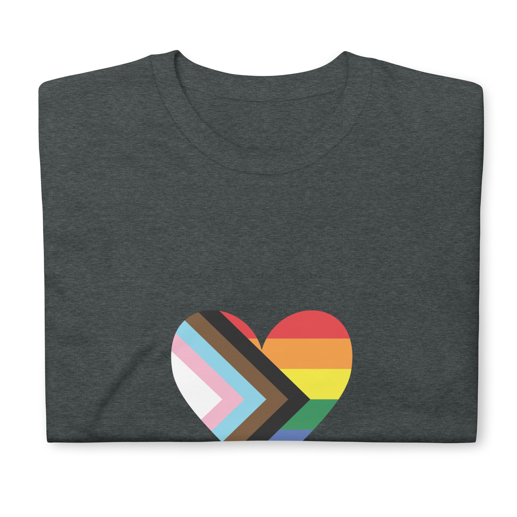 Short-Sleeve Unisex T-Shirt-Progress Pride Heart