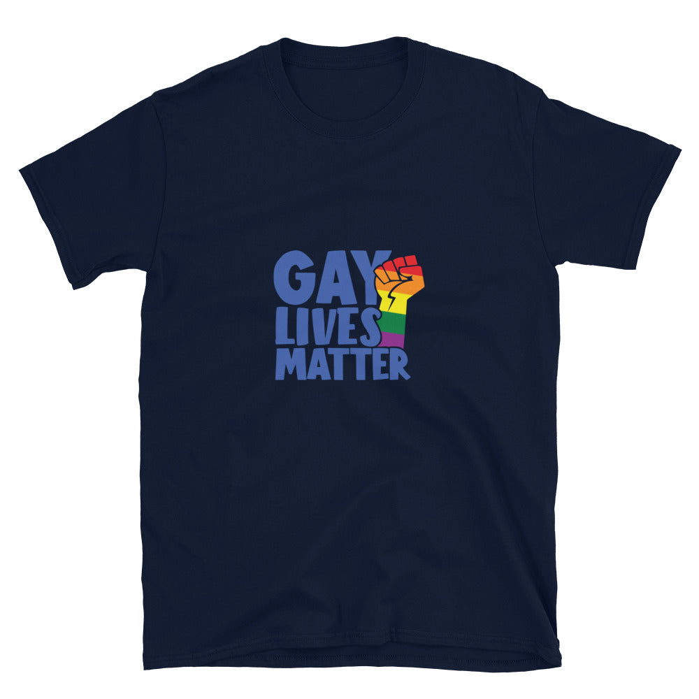 Short-Sleeve Unisex T-Shirt- Gay lives matter
