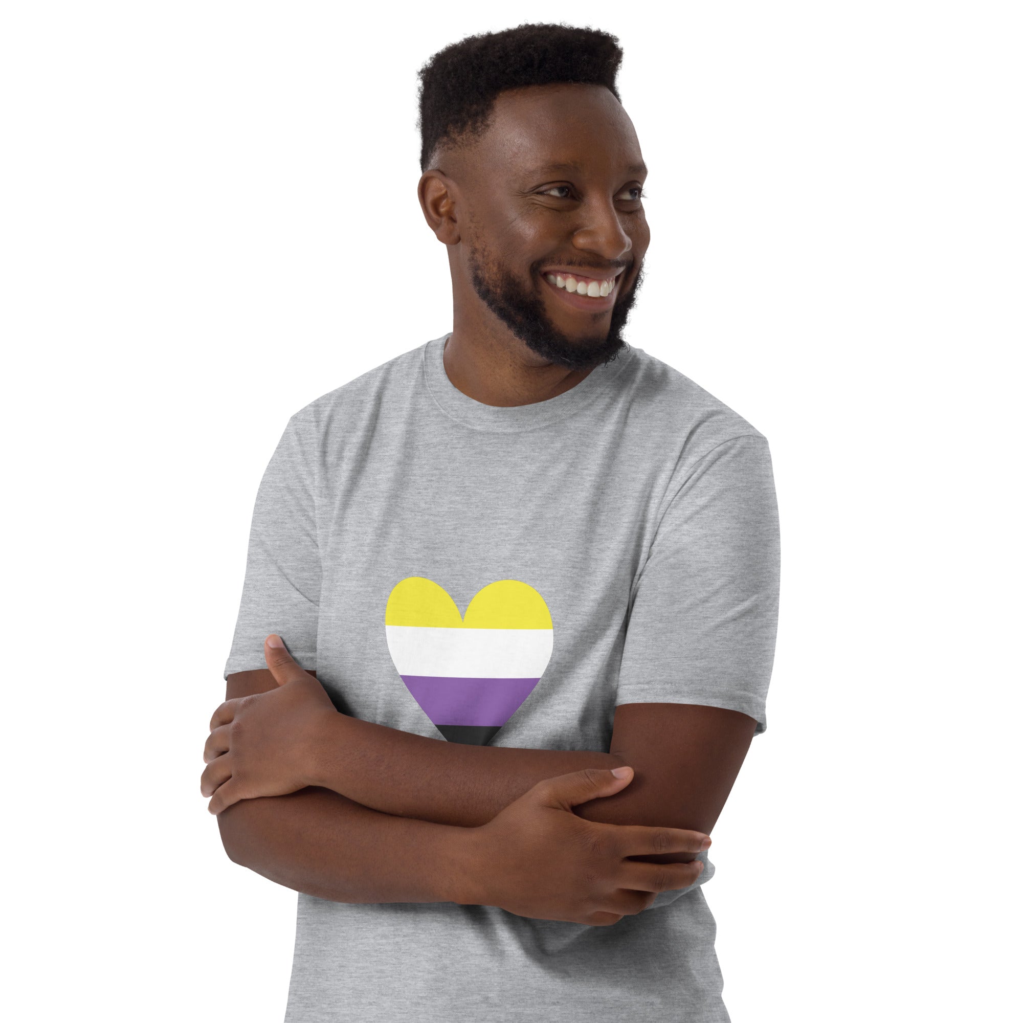 Short-Sleeve Unisex T-Shirt-Nonbinary Heart