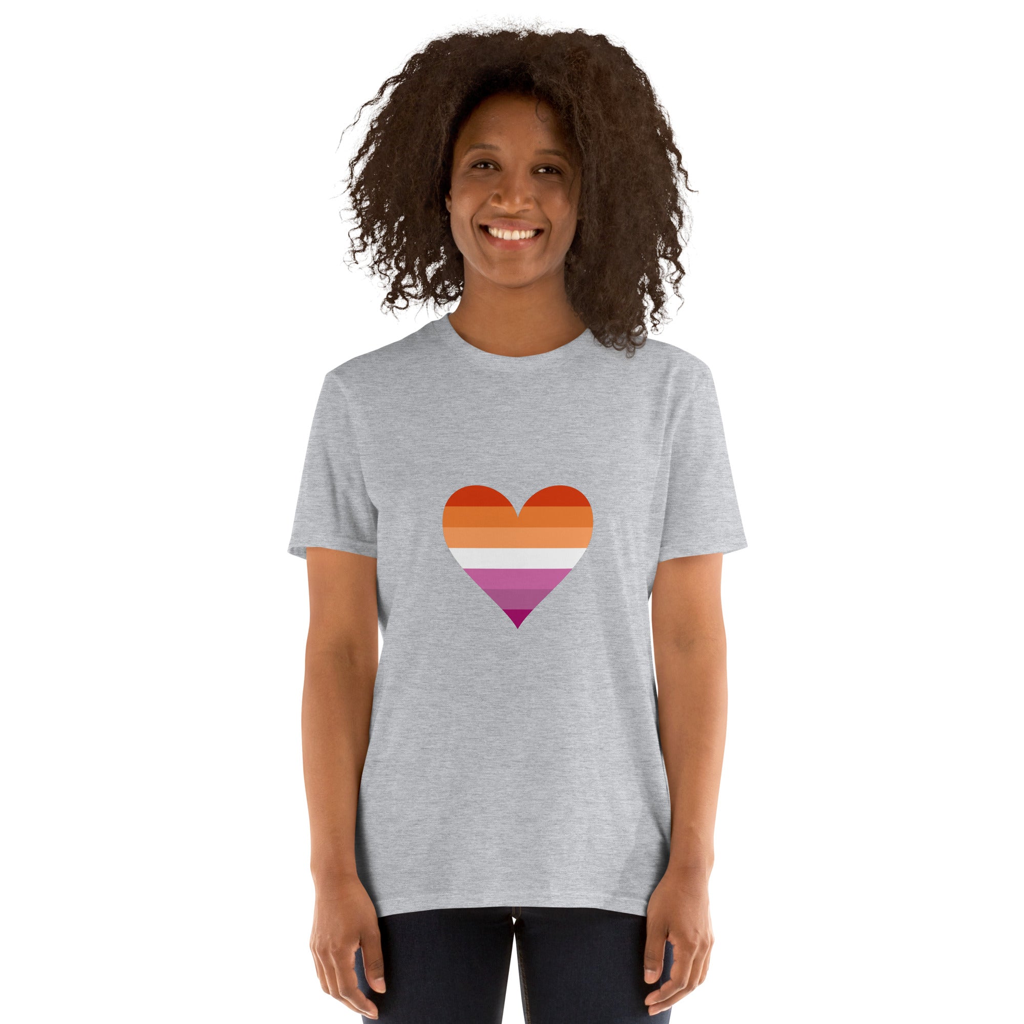 Short-Sleeve Unisex T-Shirt-Lesbian Heart