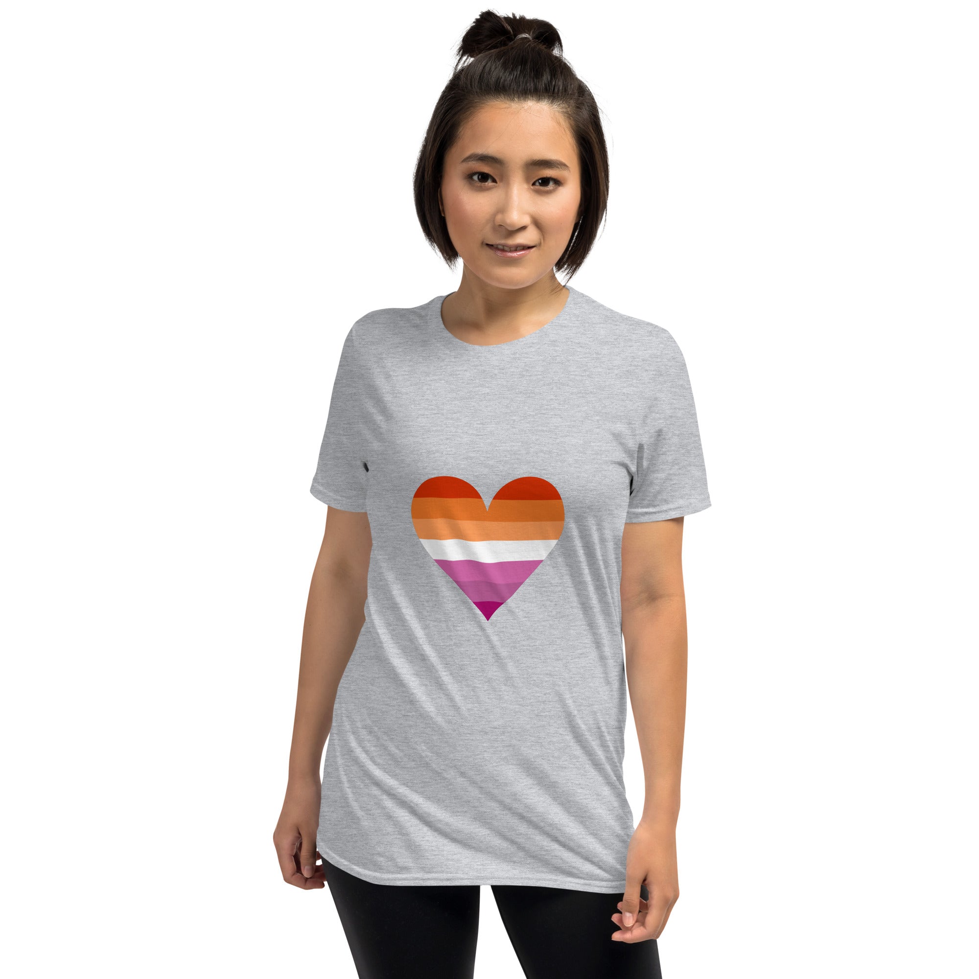 Short-Sleeve Unisex T-Shirt-Lesbian Heart