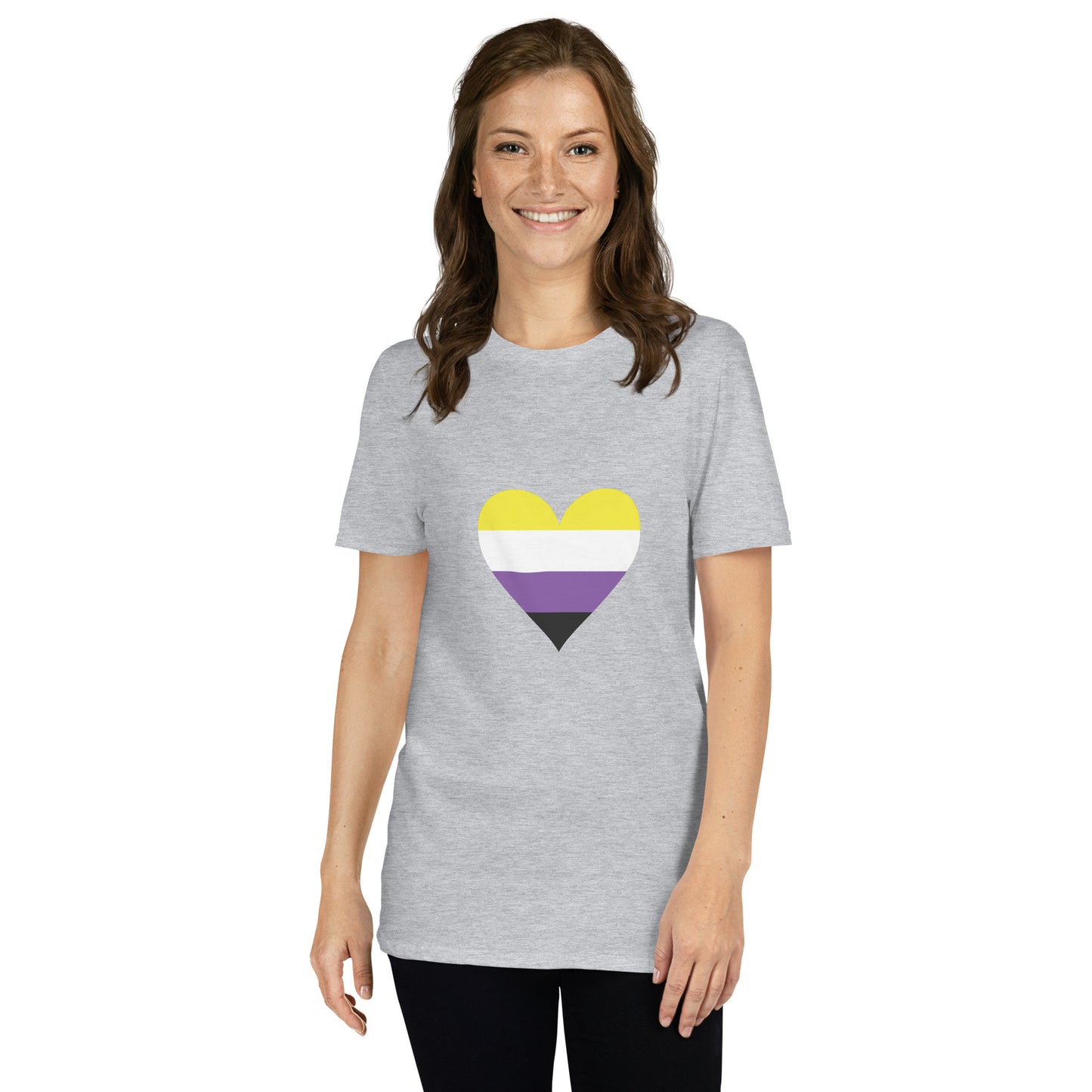 Short-Sleeve Unisex T-Shirt-Nonbinary Heart