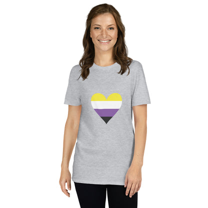 Short-Sleeve Unisex T-Shirt-Nonbinary Heart