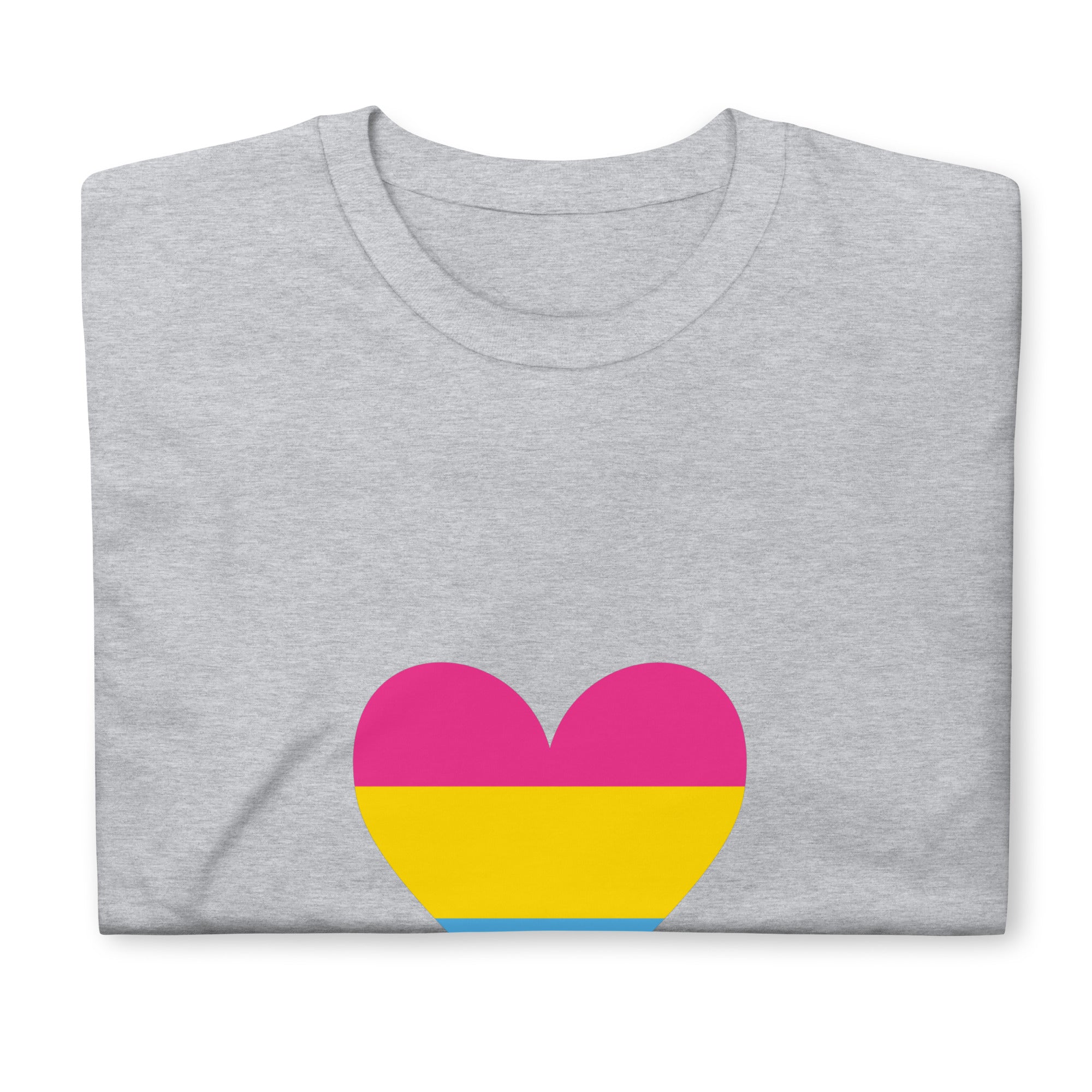 Short-Sleeve Unisex T-Shirt-Pansexual Heart