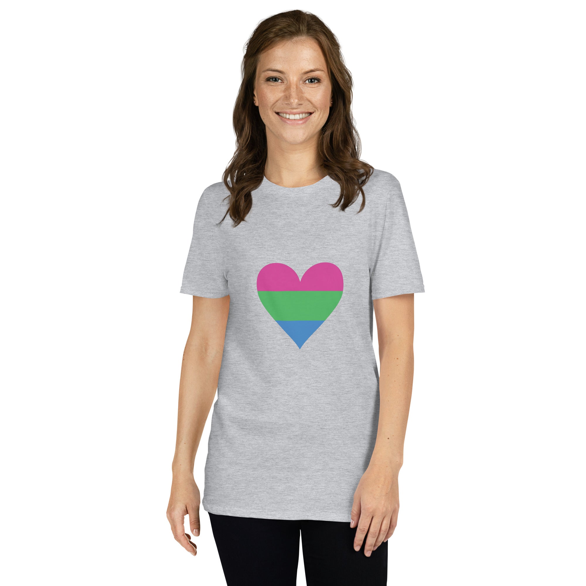 Short-Sleeve Unisex T-Shirt-Polysexual Heart