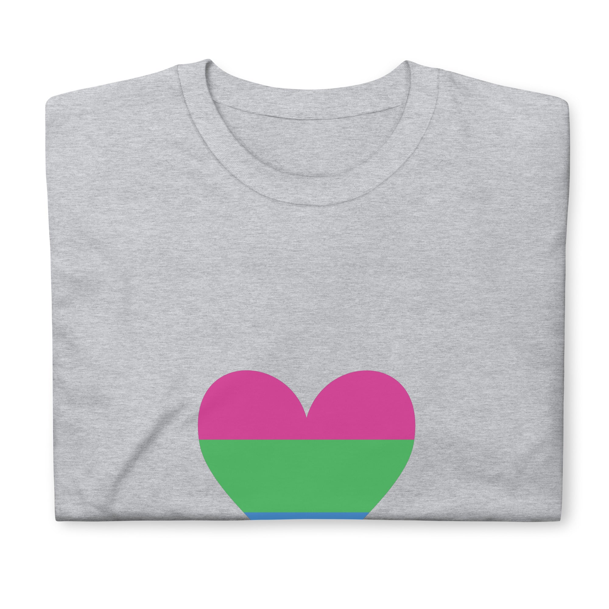 Short-Sleeve Unisex T-Shirt-Polysexual Heart