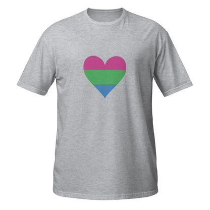 Short-Sleeve Unisex T-Shirt-Polysexual Heart