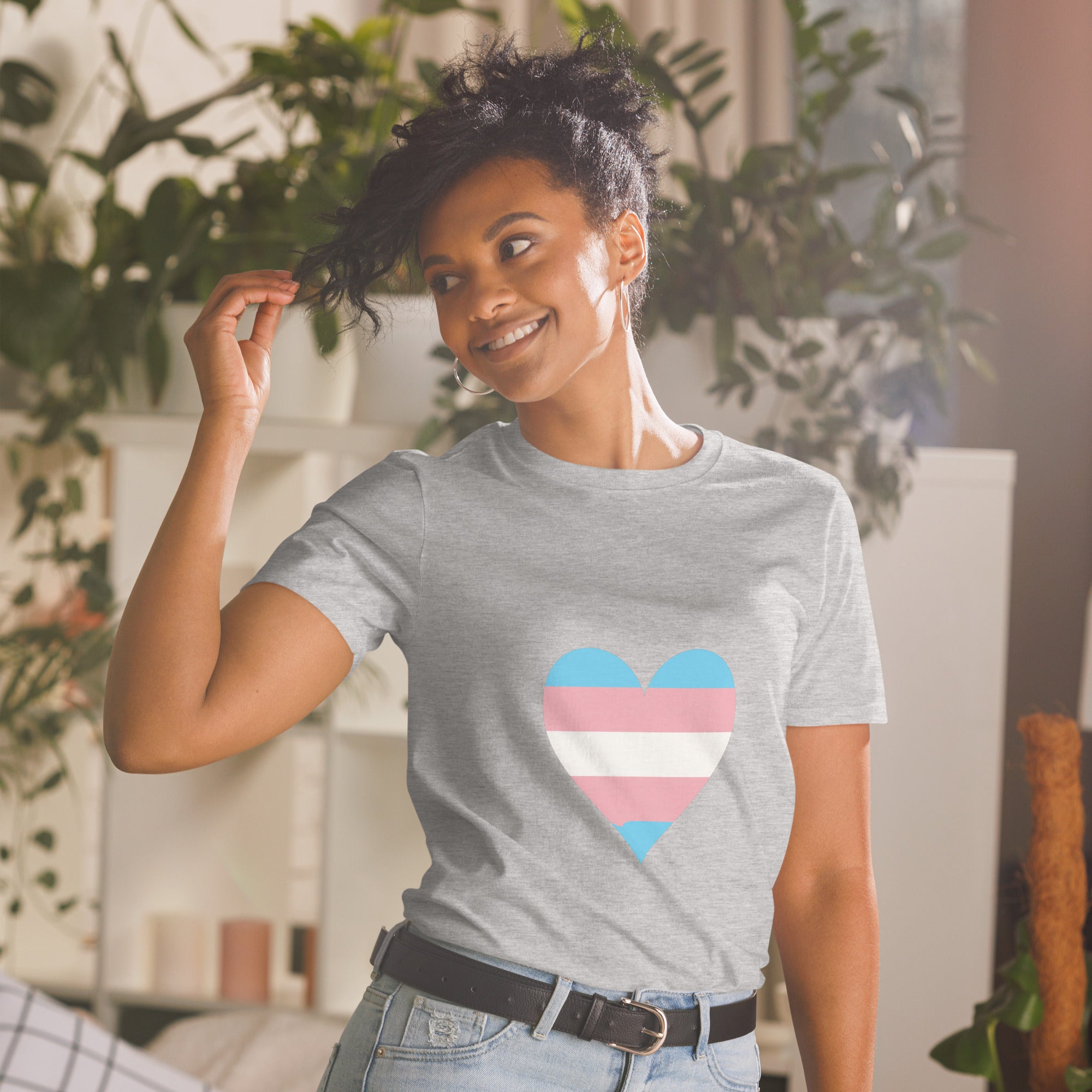 Short-Sleeve Unisex T-Shirt-Transgender Heart