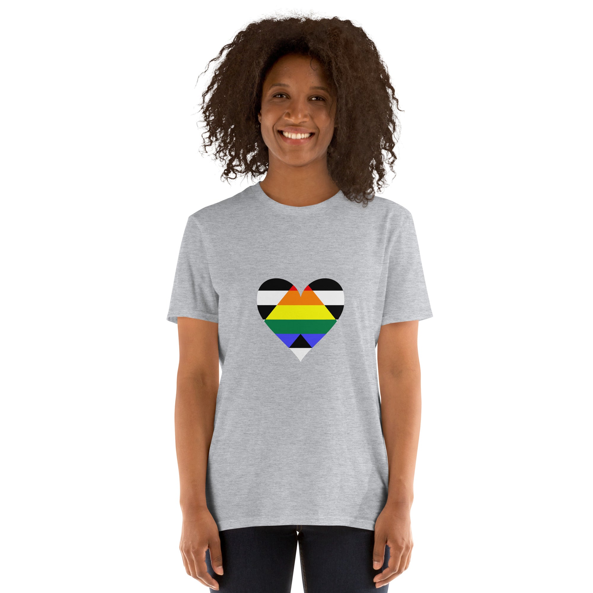 Short-Sleeve Unisex T-Shirt-Straight Ally Heart