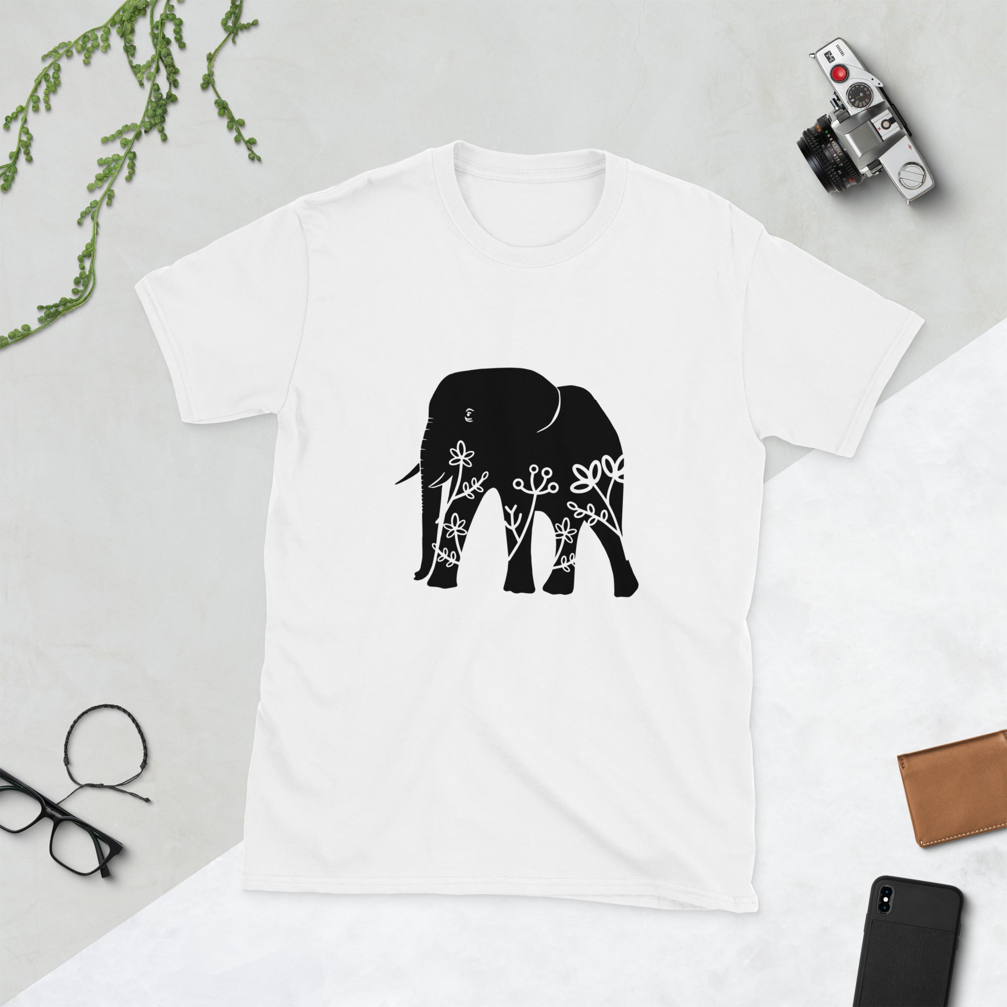 Short-Sleeve Unisex T-Shirt- Elephant