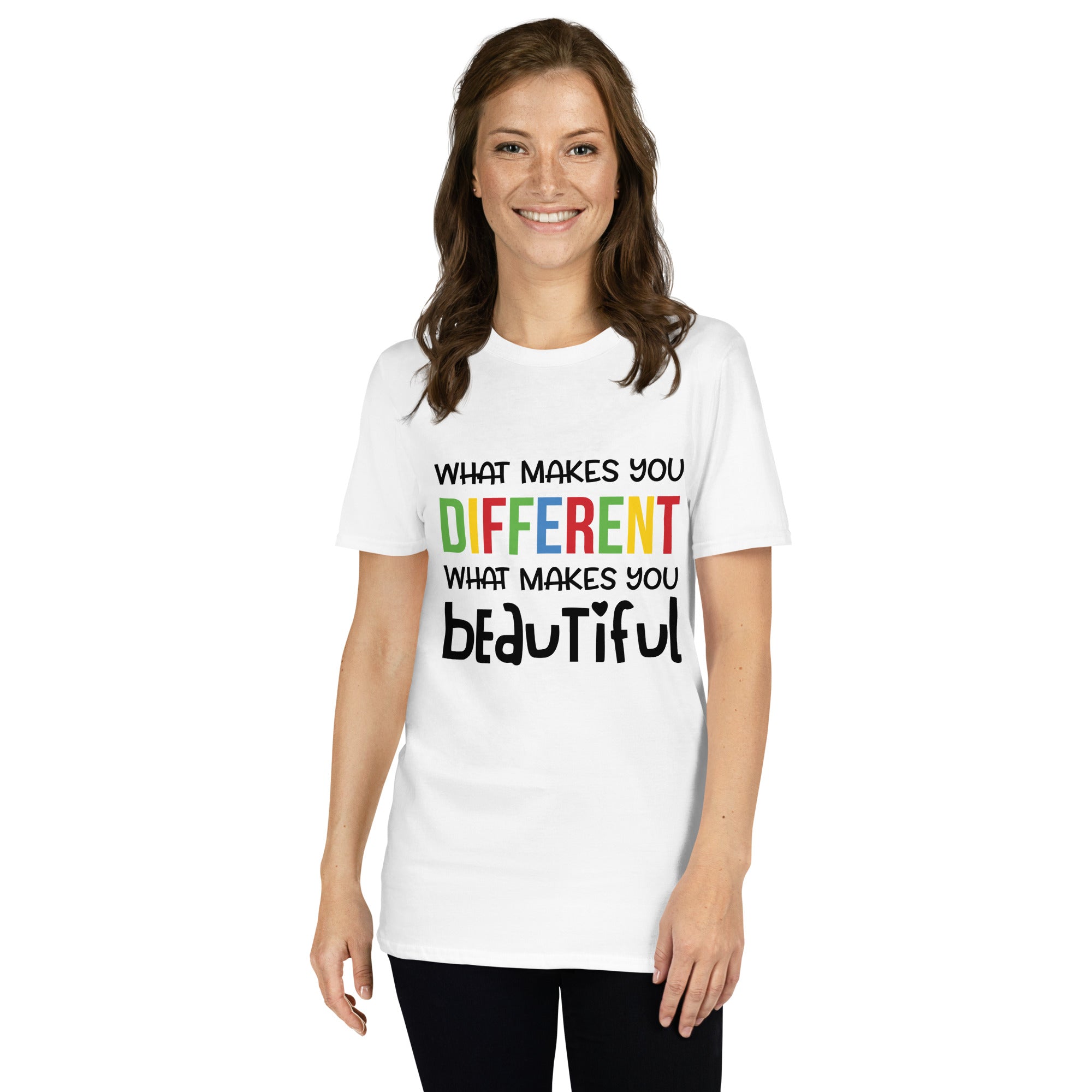 Short-Sleeve Unisex T-Shirt- What makes you different is What Makes you Beautiful