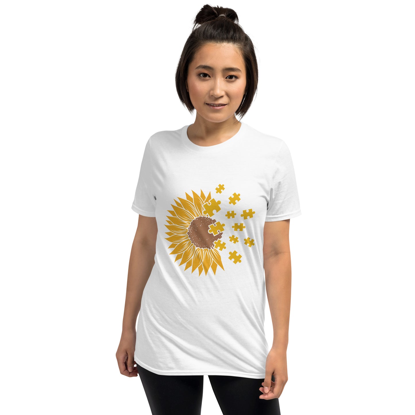 Short-Sleeve Unisex T-Shirt- Sunflower Autism