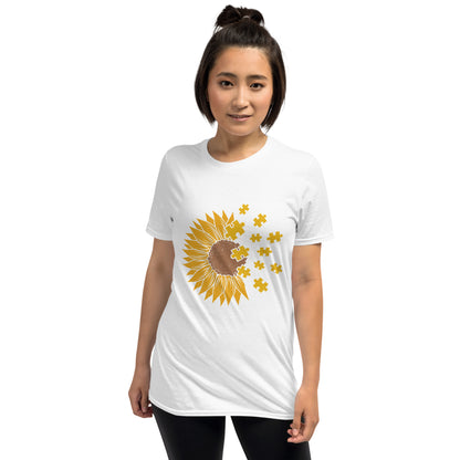Short-Sleeve Unisex T-Shirt- Sunflower Autism
