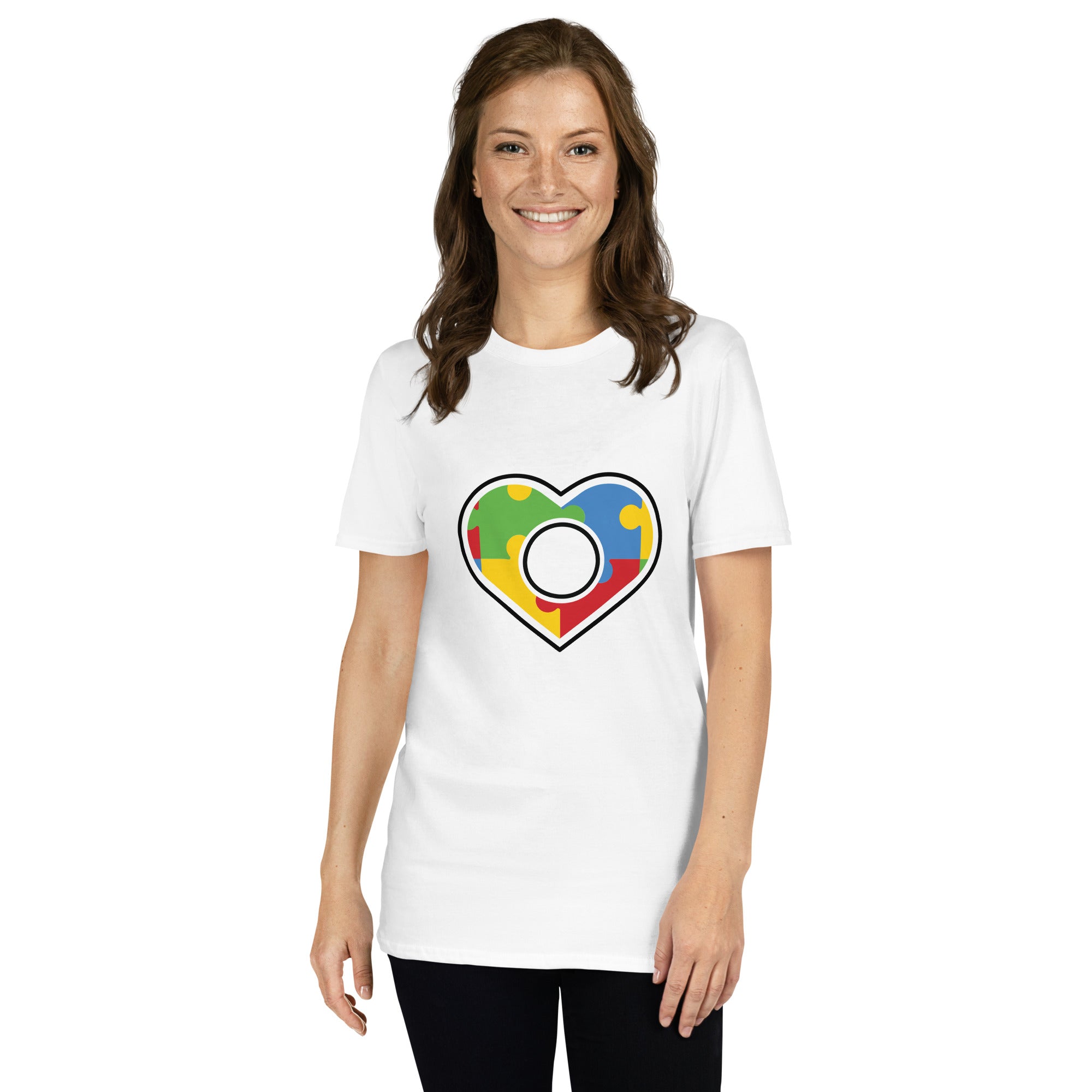 Short-Sleeve Unisex T-Shirt- Autism Heart