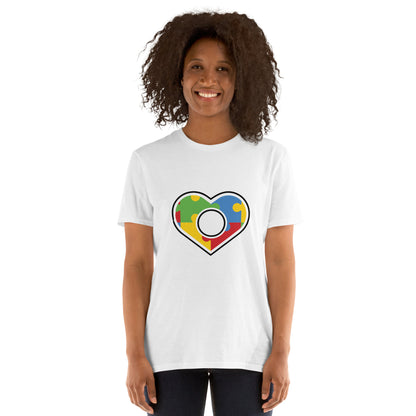 Short-Sleeve Unisex T-Shirt- Autism Heart