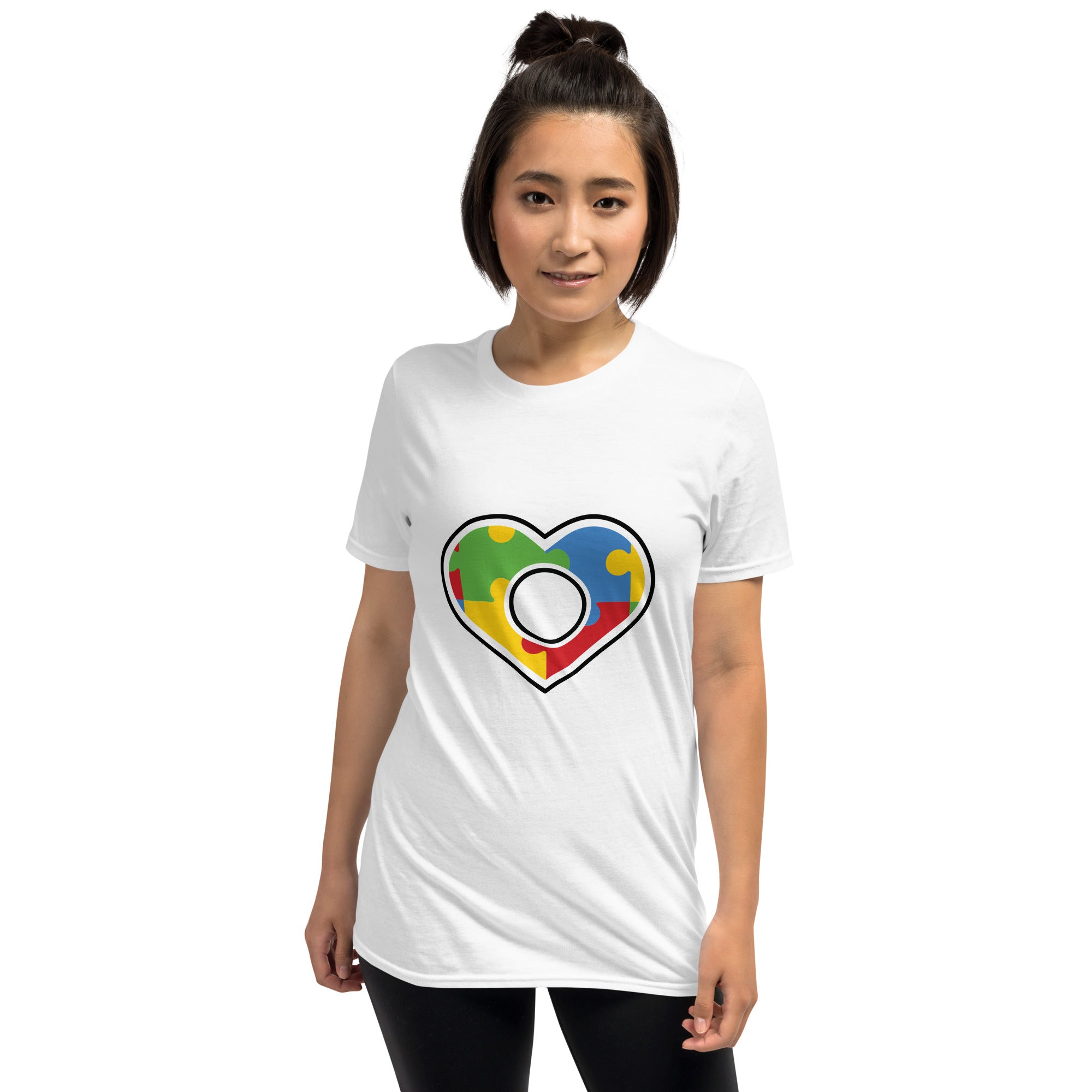 Short-Sleeve Unisex T-Shirt- Autism Heart