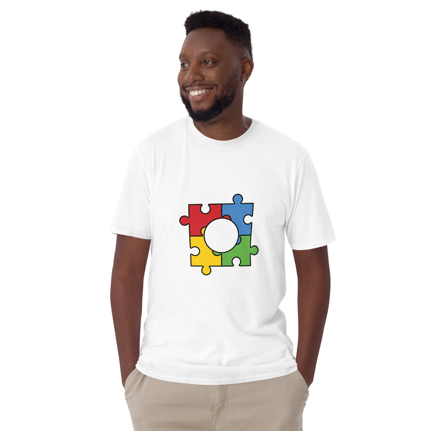 Short-Sleeve Unisex T-Shirt- Autism Puzzle