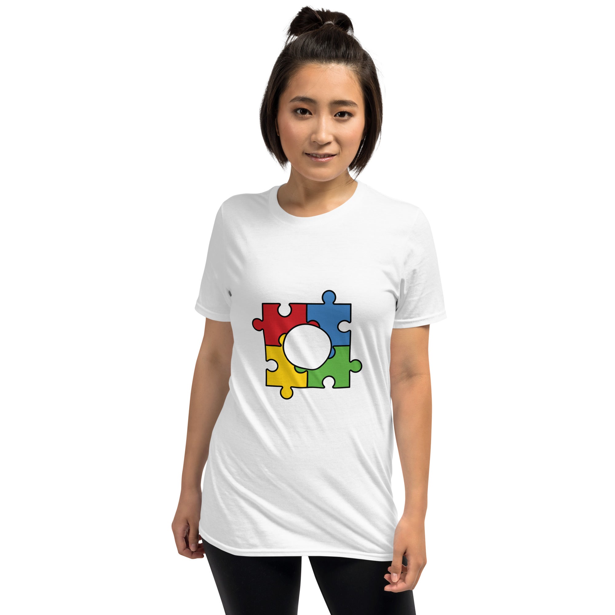 Short-Sleeve Unisex T-Shirt- Autism Puzzle