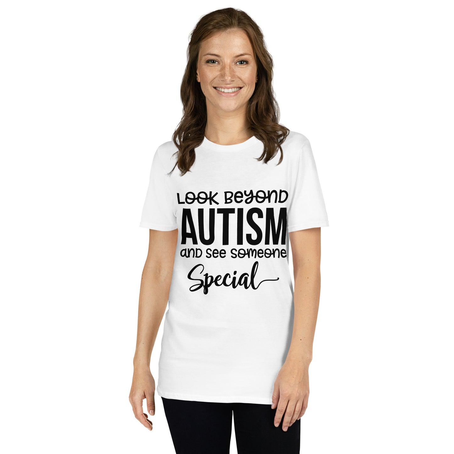 Short-Sleeve Unisex T-Shirt- Look Beyond Autism