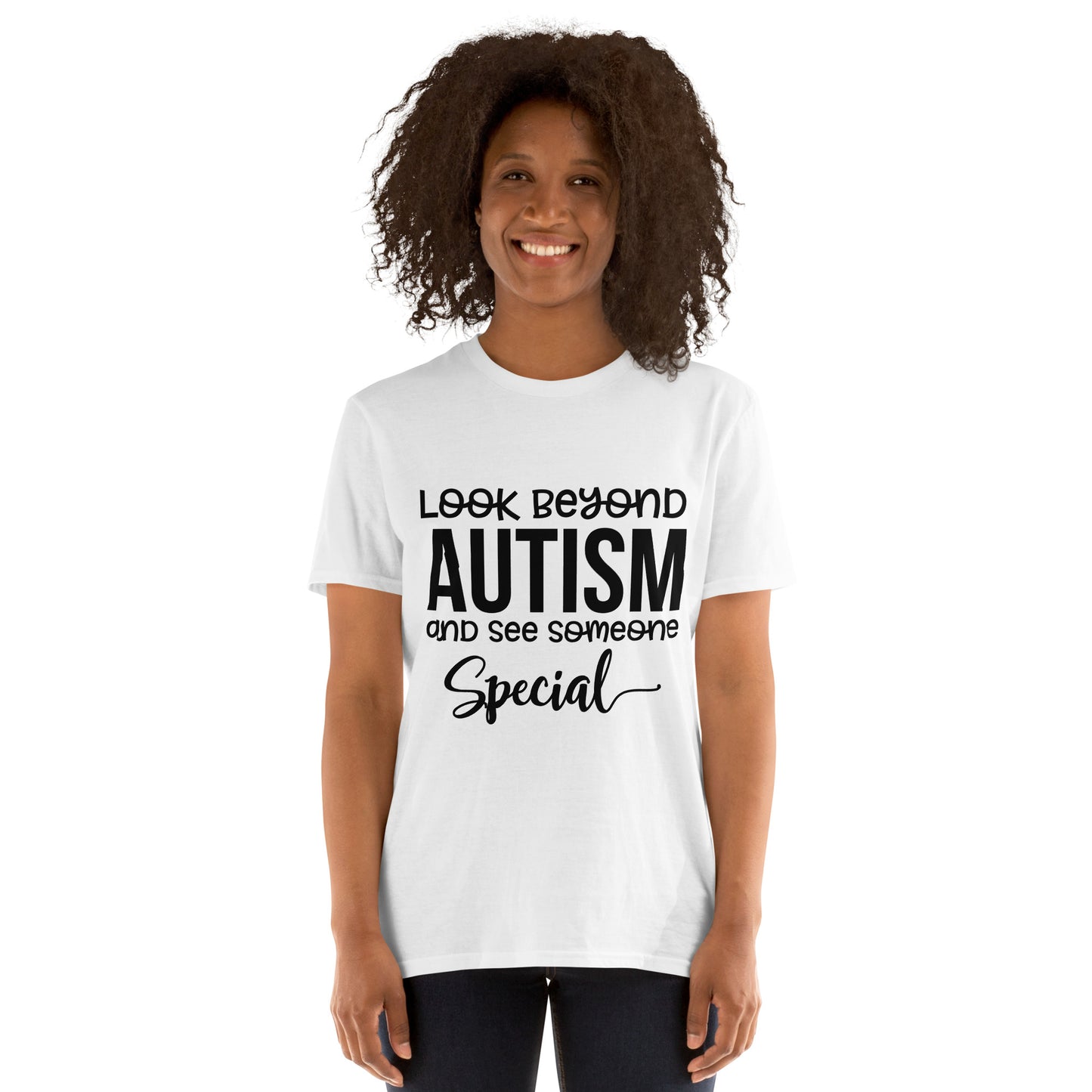 Short-Sleeve Unisex T-Shirt- Look Beyond Autism