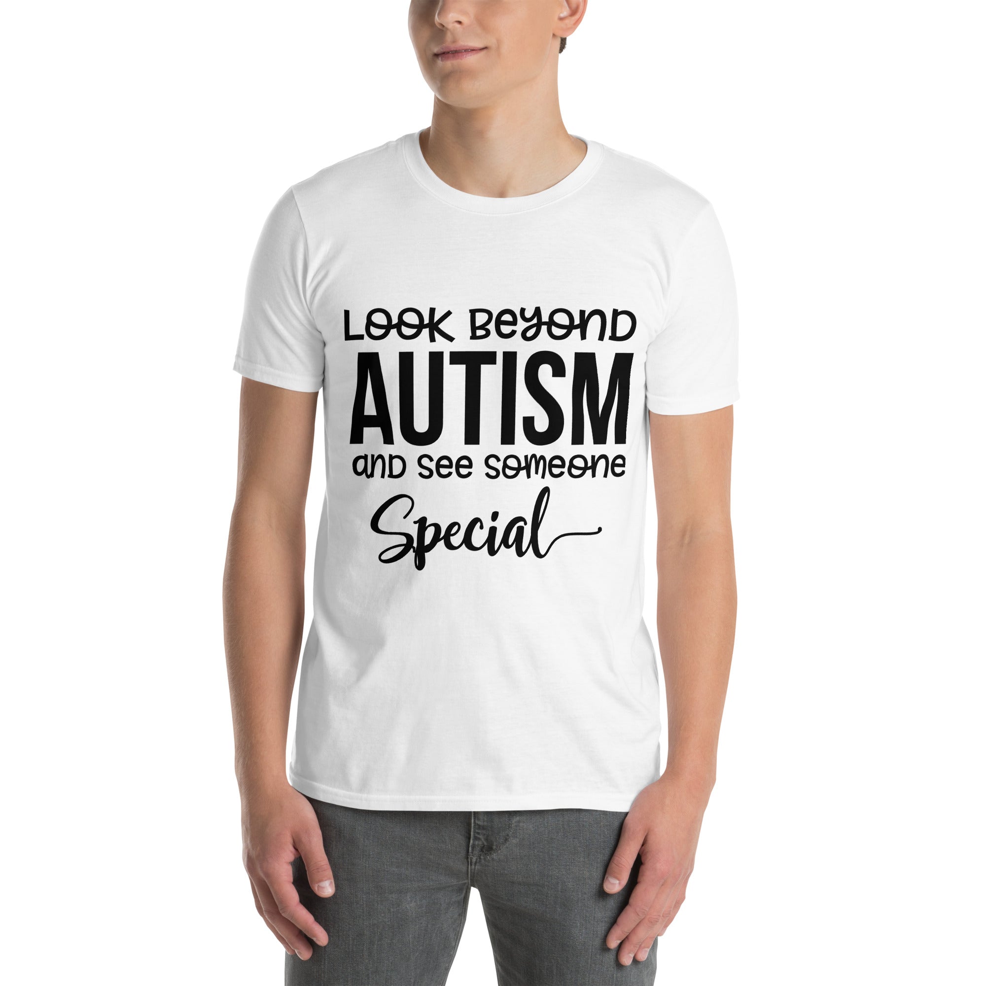 Short-Sleeve Unisex T-Shirt- Look Beyond Autism