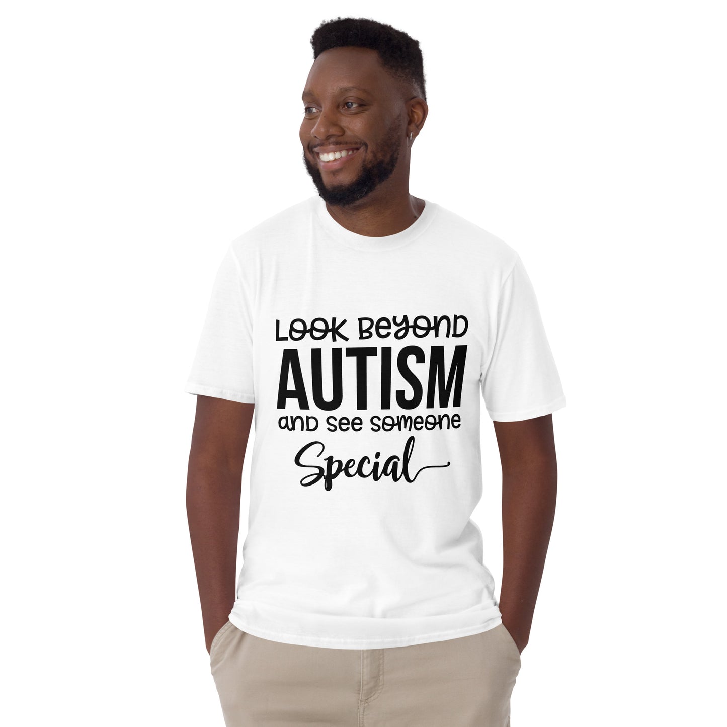 Short-Sleeve Unisex T-Shirt- Look Beyond Autism