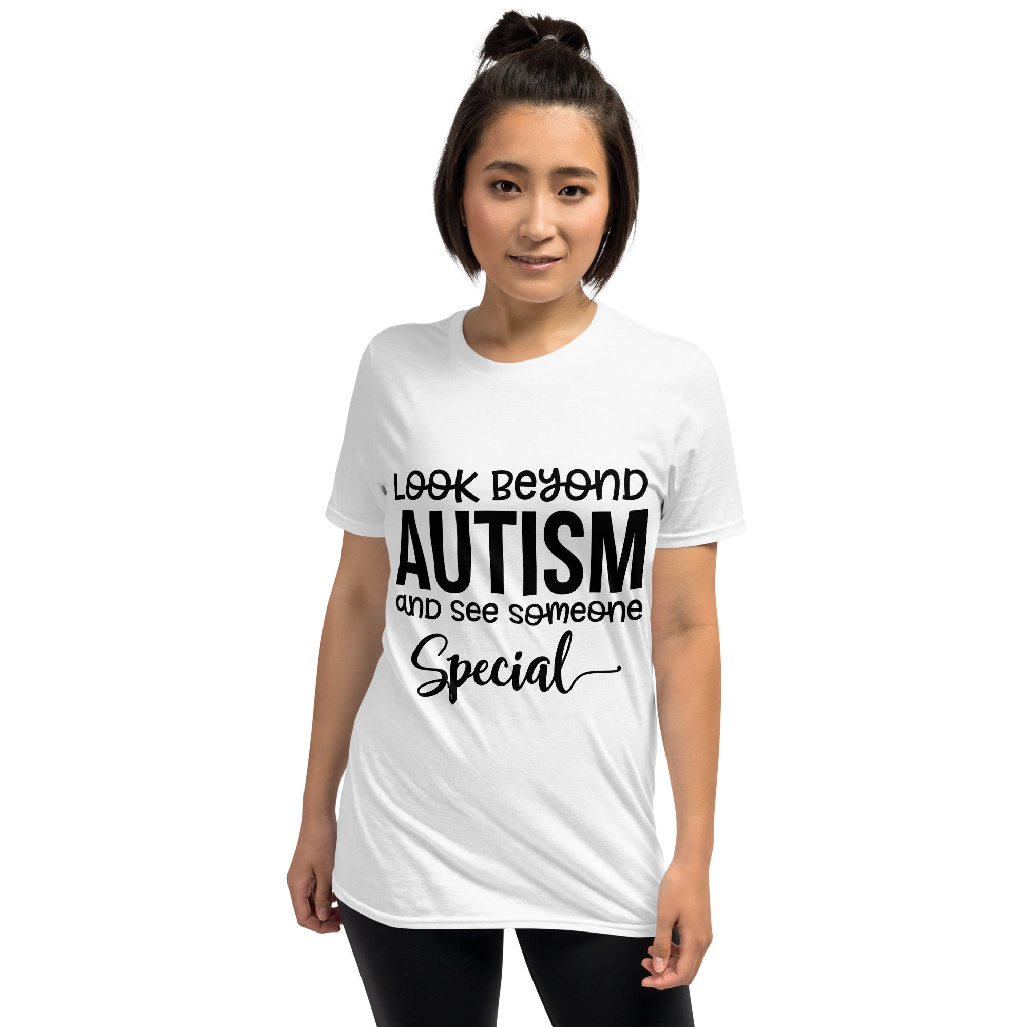 Short-Sleeve Unisex T-Shirt- Look Beyond Autism