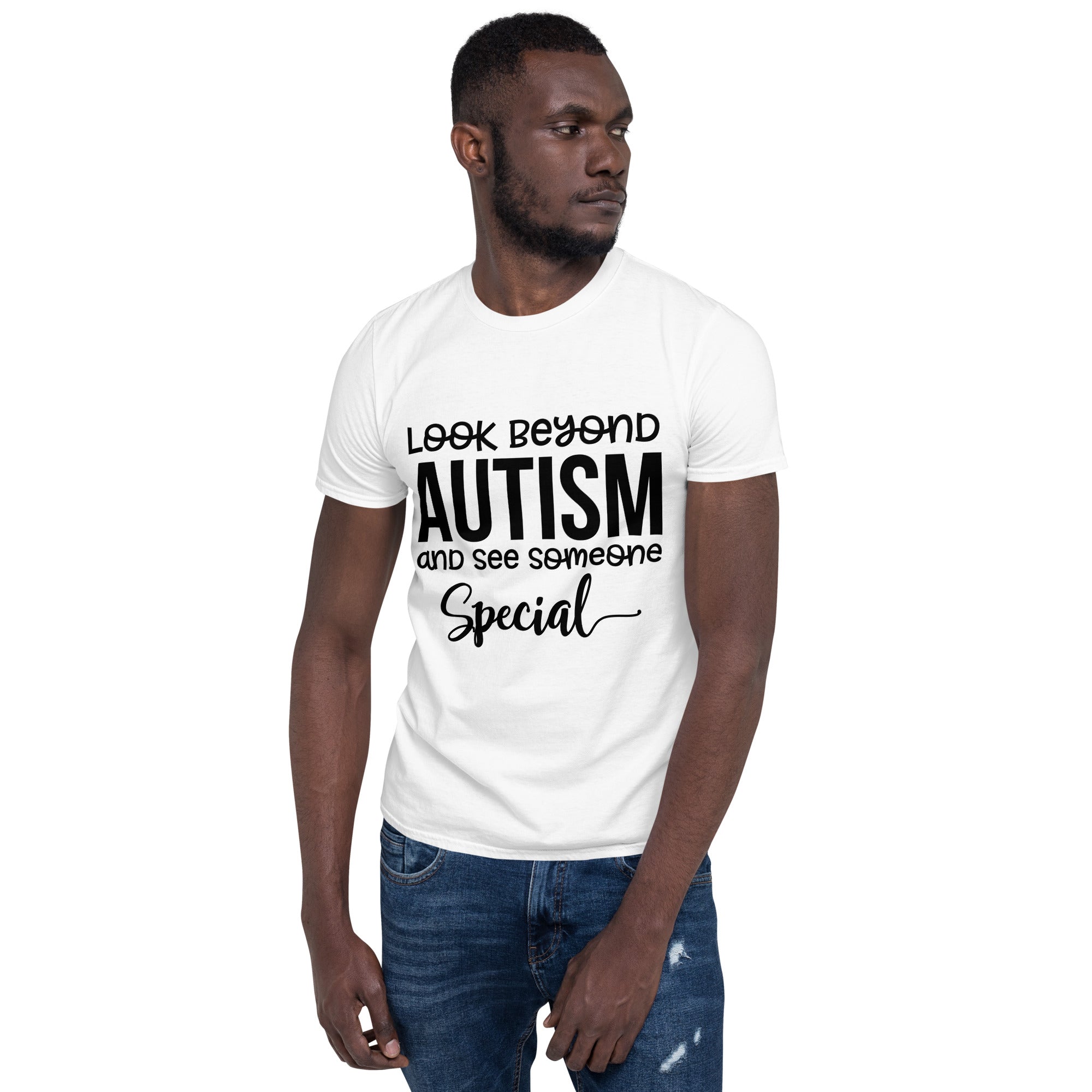 Short-Sleeve Unisex T-Shirt- Look Beyond Autism