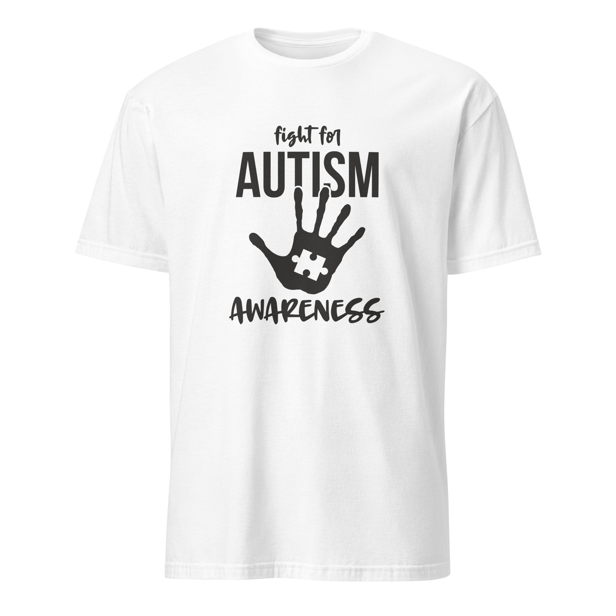 Short-Sleeve Unisex T-Shirt- Fight for autism awareness